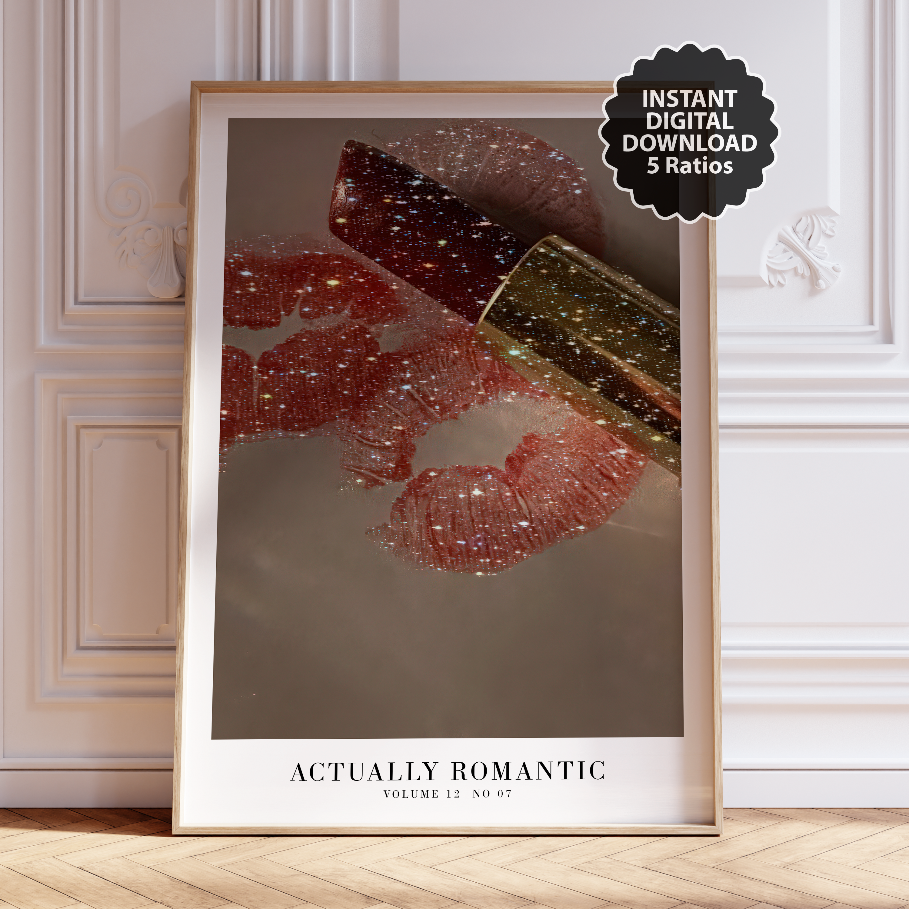 Romantic Haus Of Moods lyric poster featuring The Life of a Showgirl, minimal Swiftie aesthetic prints for showgirl fans