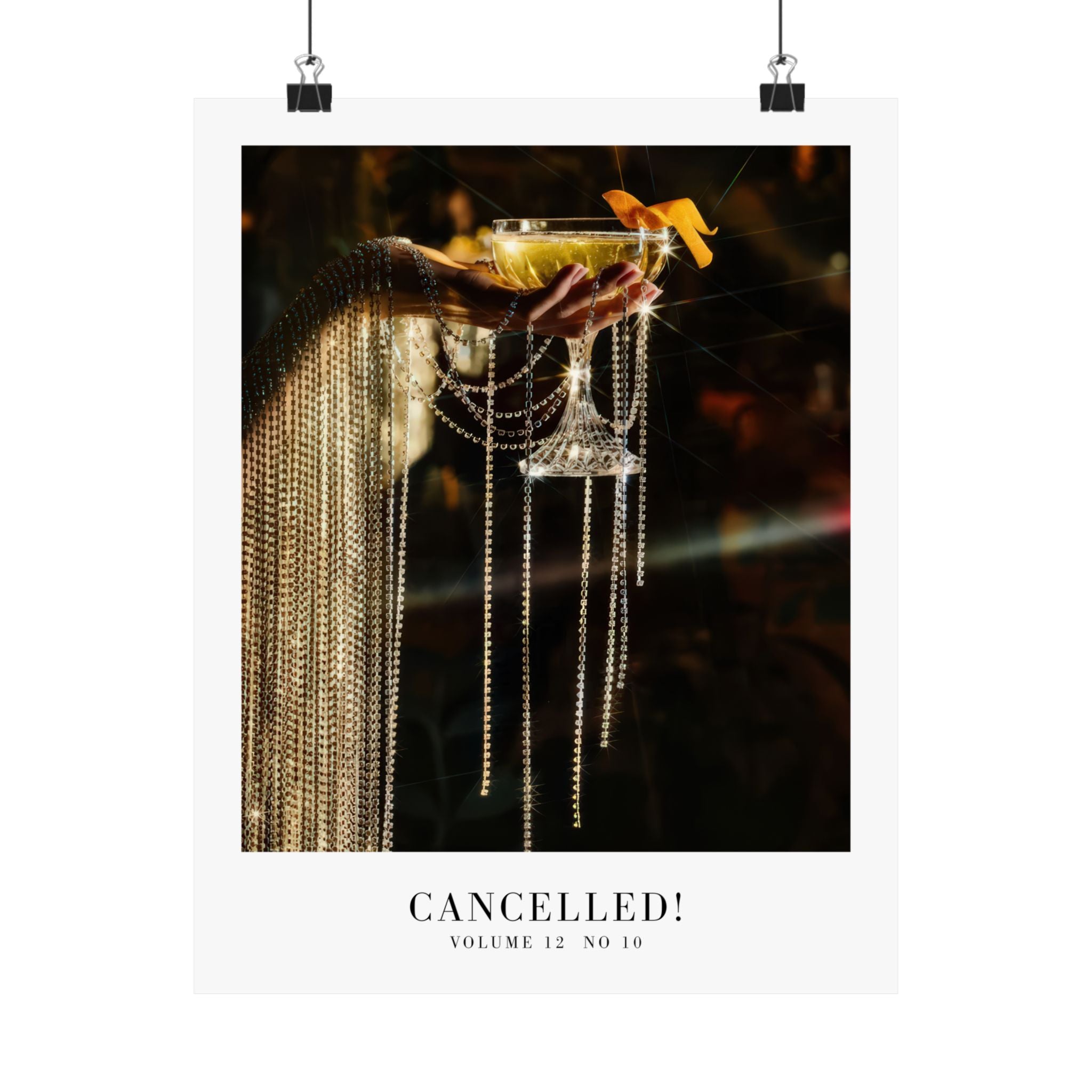 Showgirl wall art featuring aesthetic posters, Swiftie song posters, minimal design, bar cart prints celebrating life of a showgirl, Cancelled Poster