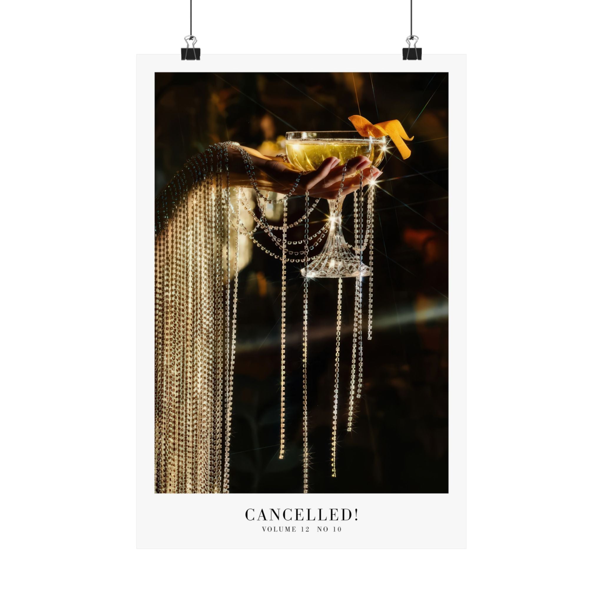 Showgirl wall art featuring aesthetic posters, Swiftie song posters, minimal design, bar cart prints celebrating life of a showgirl, Cancelled Poster