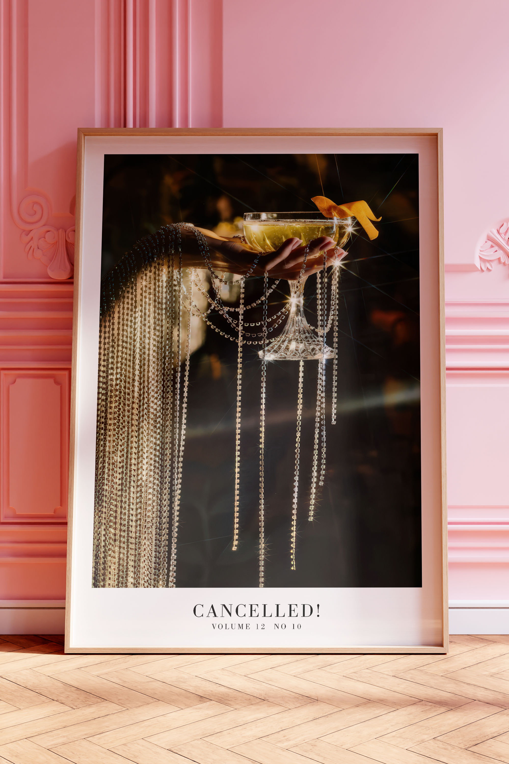 Showgirl wall art featuring aesthetic posters, Swiftie song posters, minimal design, bar cart prints celebrating life of a showgirl, Cancelled Poster