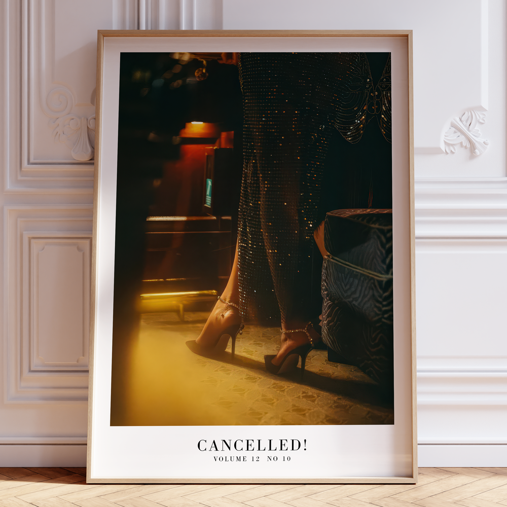 CANCELLED Life of a Showgirl Taylor Swift–inspired poster wall art print
