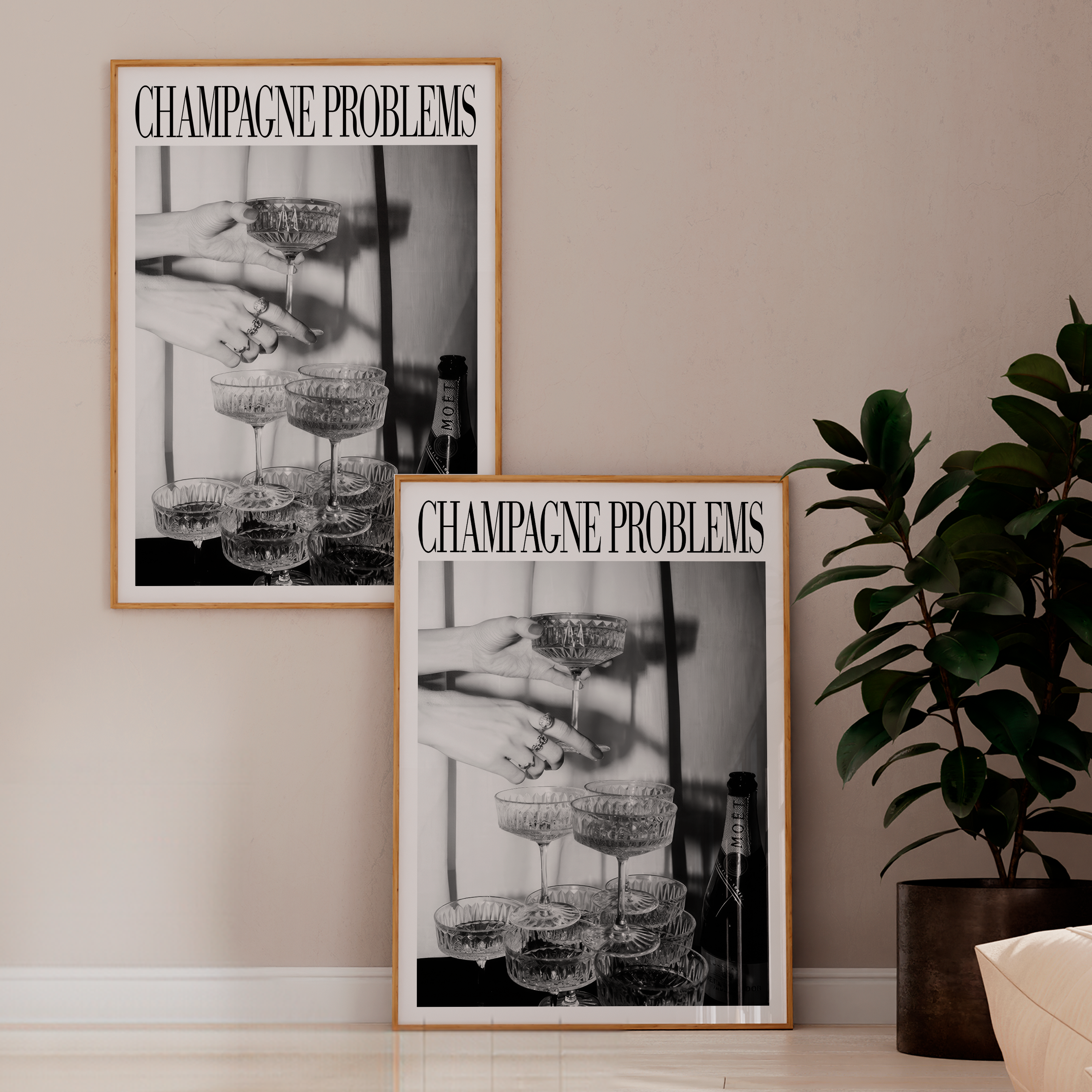 Gallery wall with Swiftie-themed prints