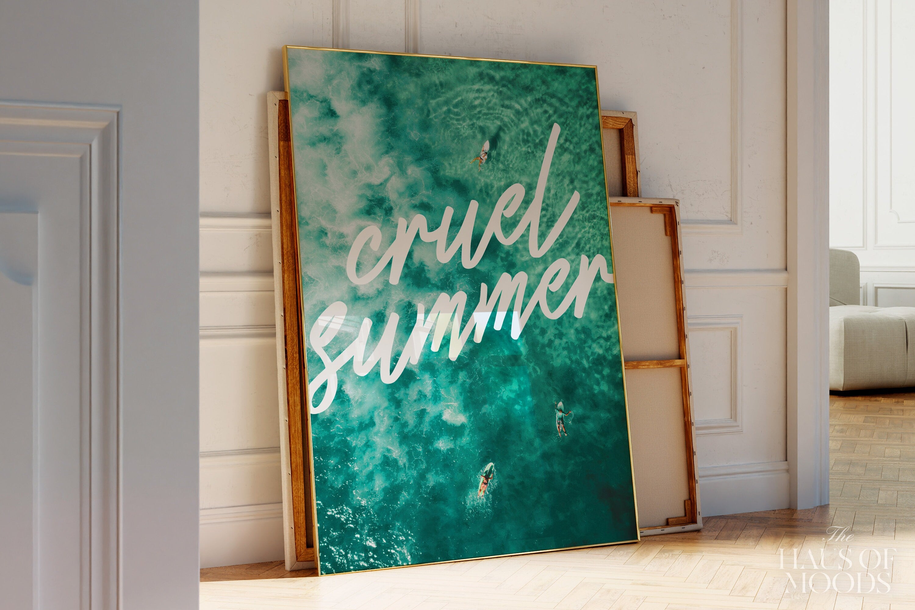 Cruel Summer Lover-era Taylor Swift–inspired poster featuring beach
