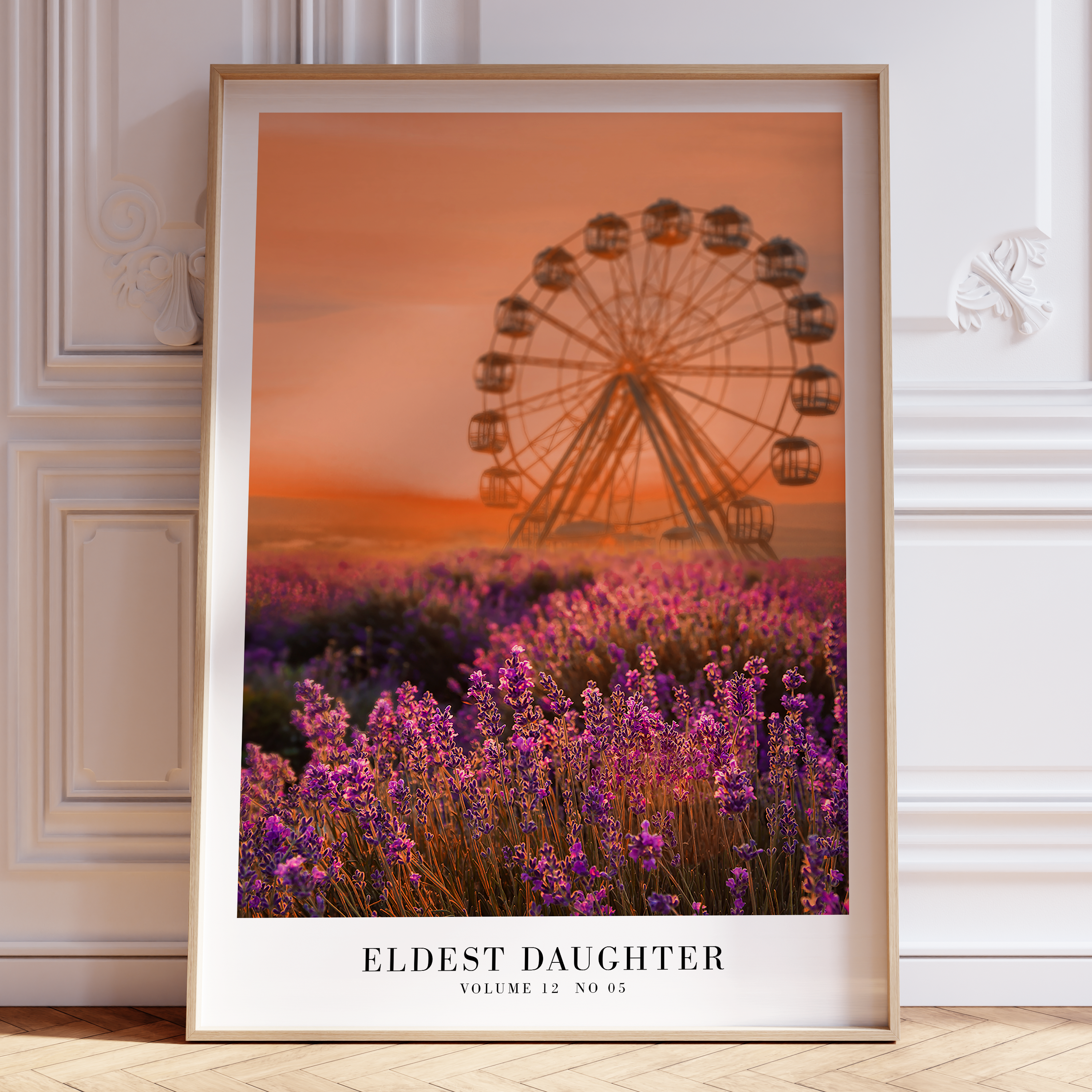 The Life of A Showgirl minimal song poster featuring the eldest daughter, perfect Swiftie gifts highlighting showgirl themes.