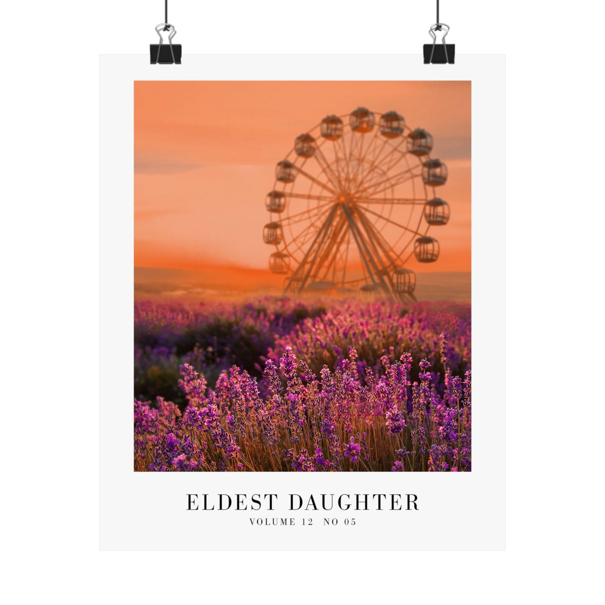 The Life of A Showgirl minimal song poster featuring the eldest daughter, perfect Swiftie gifts highlighting showgirl themes.