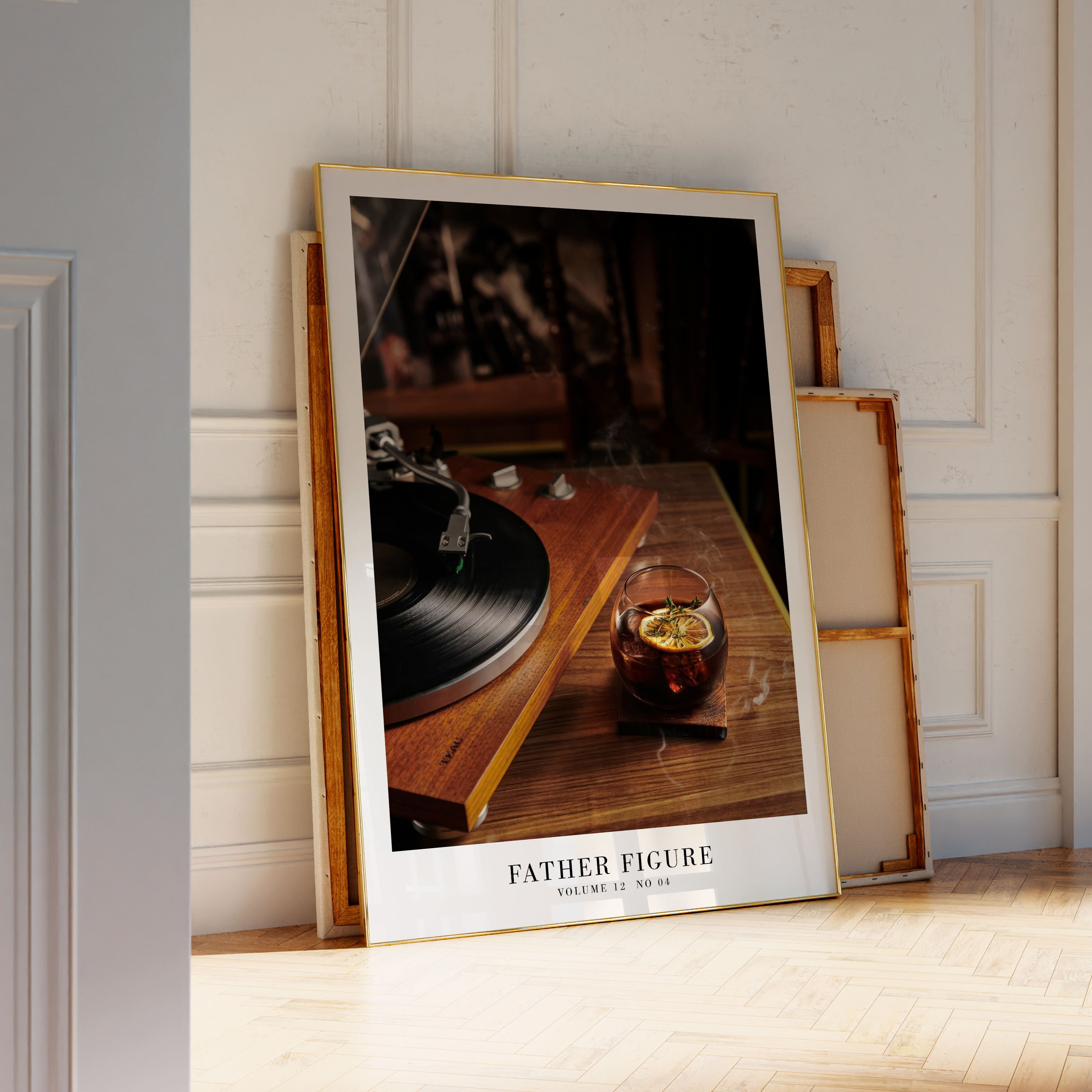 Father figure artwork featuring showgirl themes, perfect Swiftie gift and wall art for The Life of a Showgirl fans