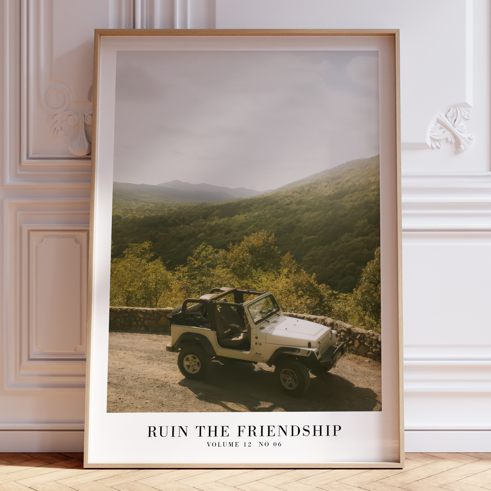 Ruin the Friendship Life of a Showgirl Taylor Swift–inspired poster wall art print