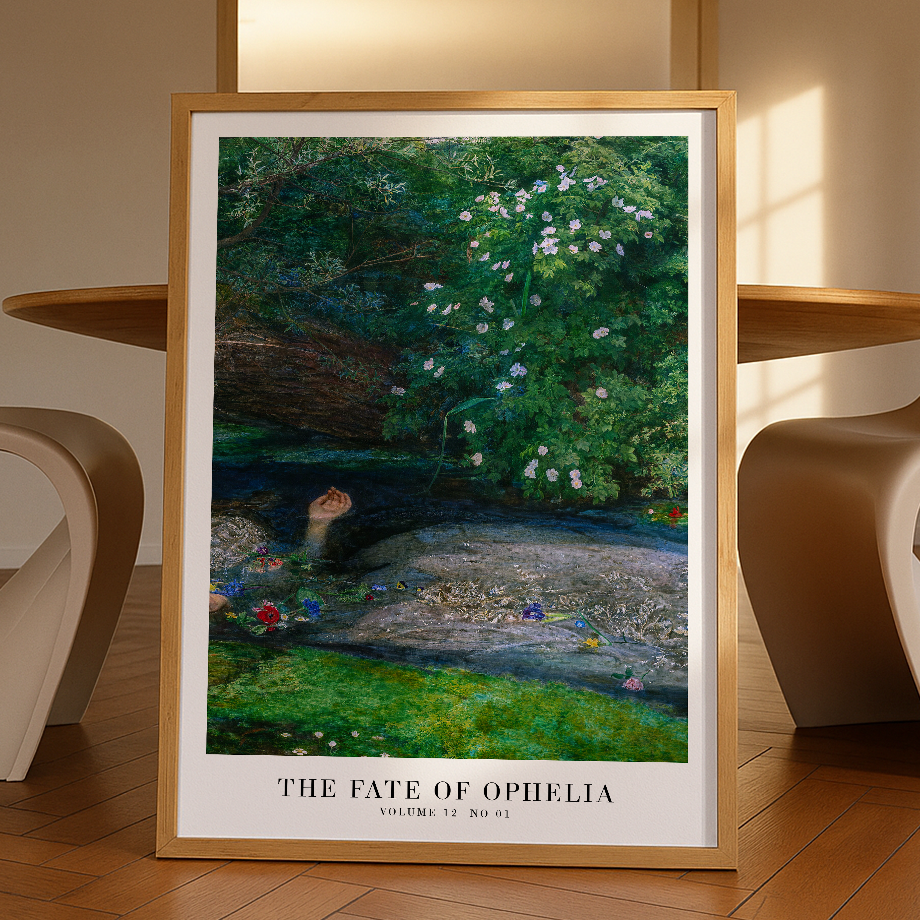 Ophelia artwork from Haus Of Moods, featuring Taylor Poster and Lyric Print in Minimal Music Poster style on bar cart art.