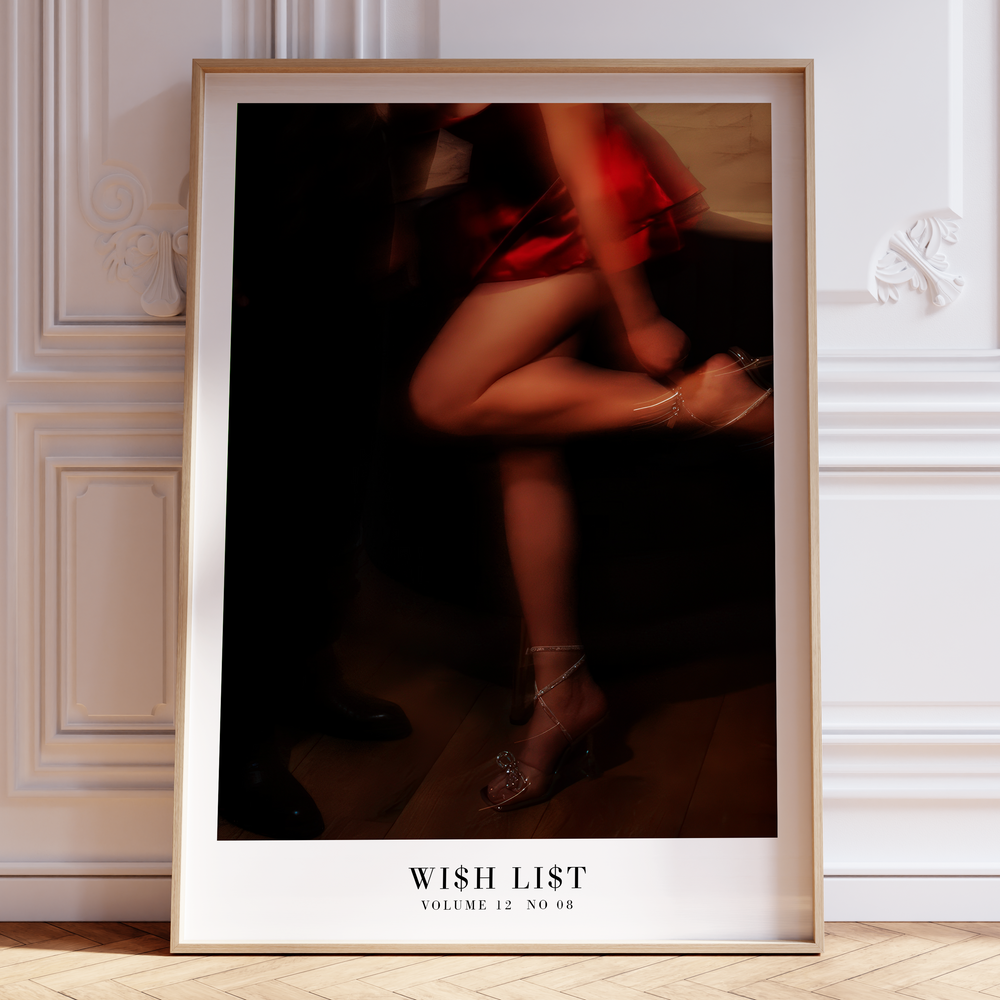 Wish List Life of a Showgirl Taylor Swift–inspired poster wall art print