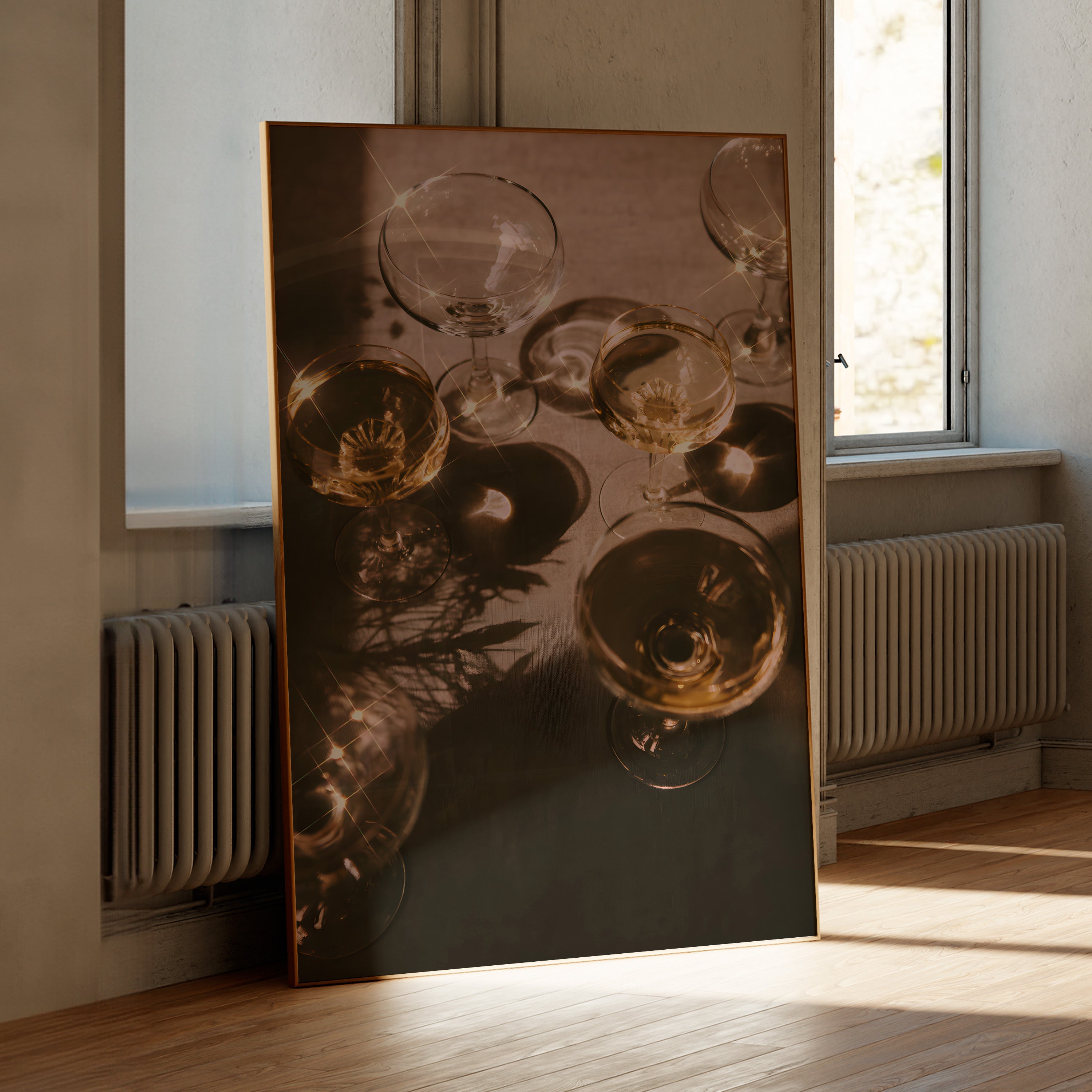 Sparkling Champagne.