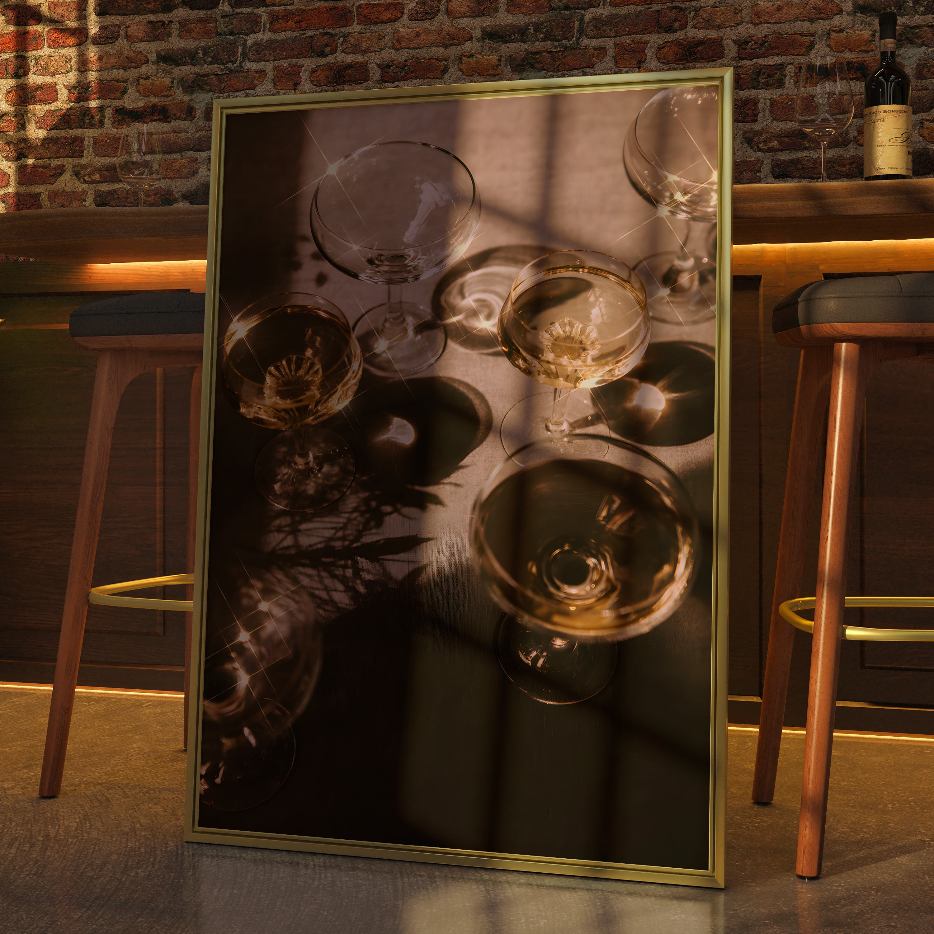 Sparkling Champagne.