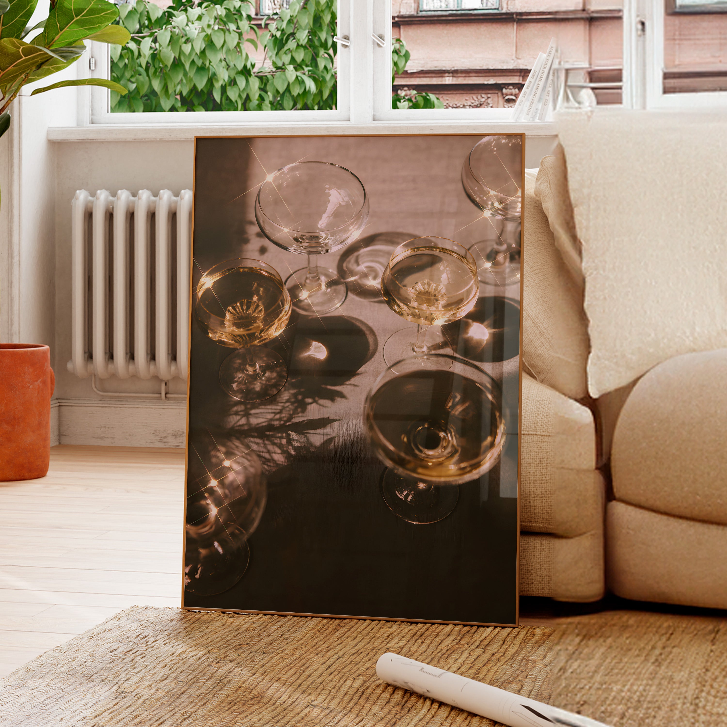 Sparkling Champagne.