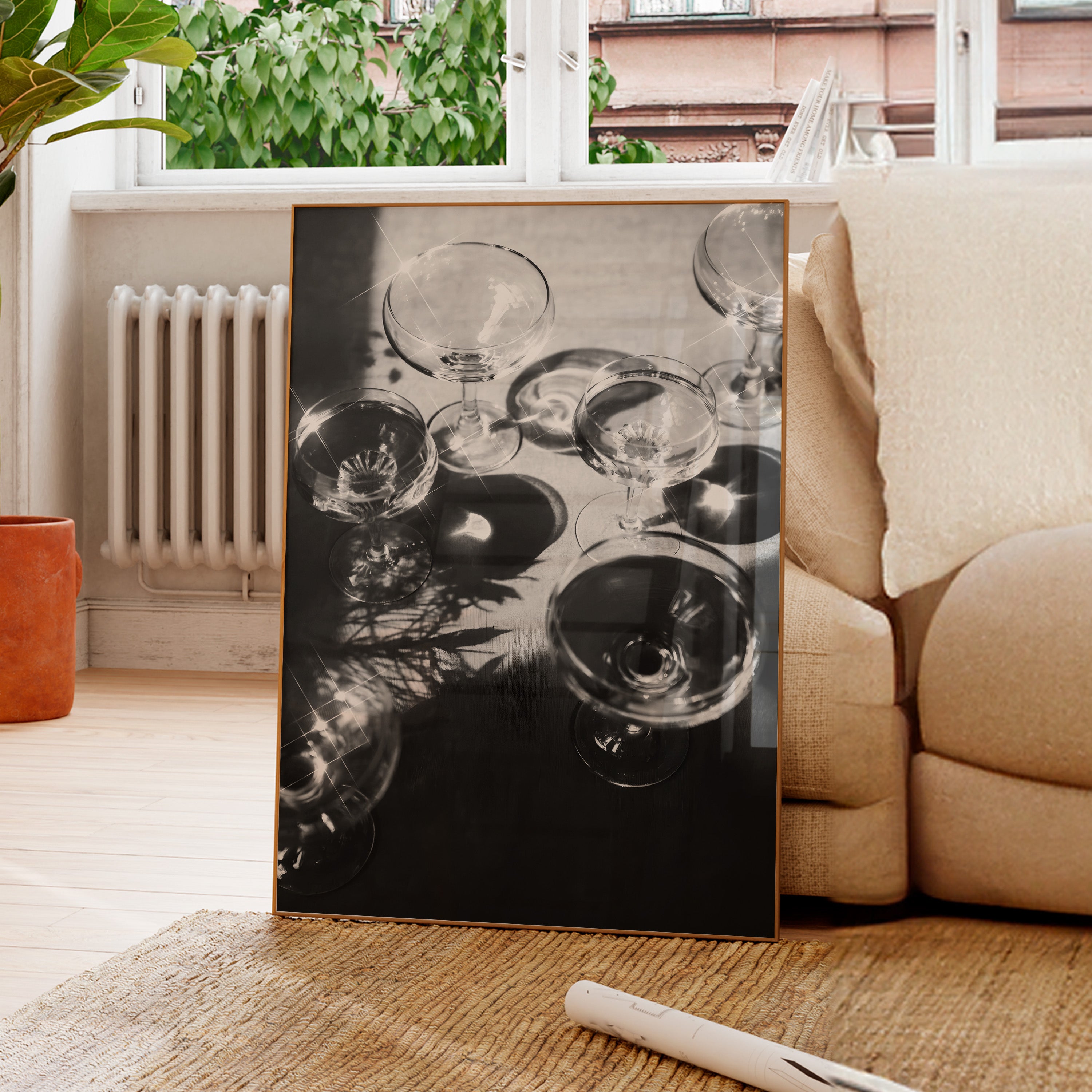 Sparkling Champagne.