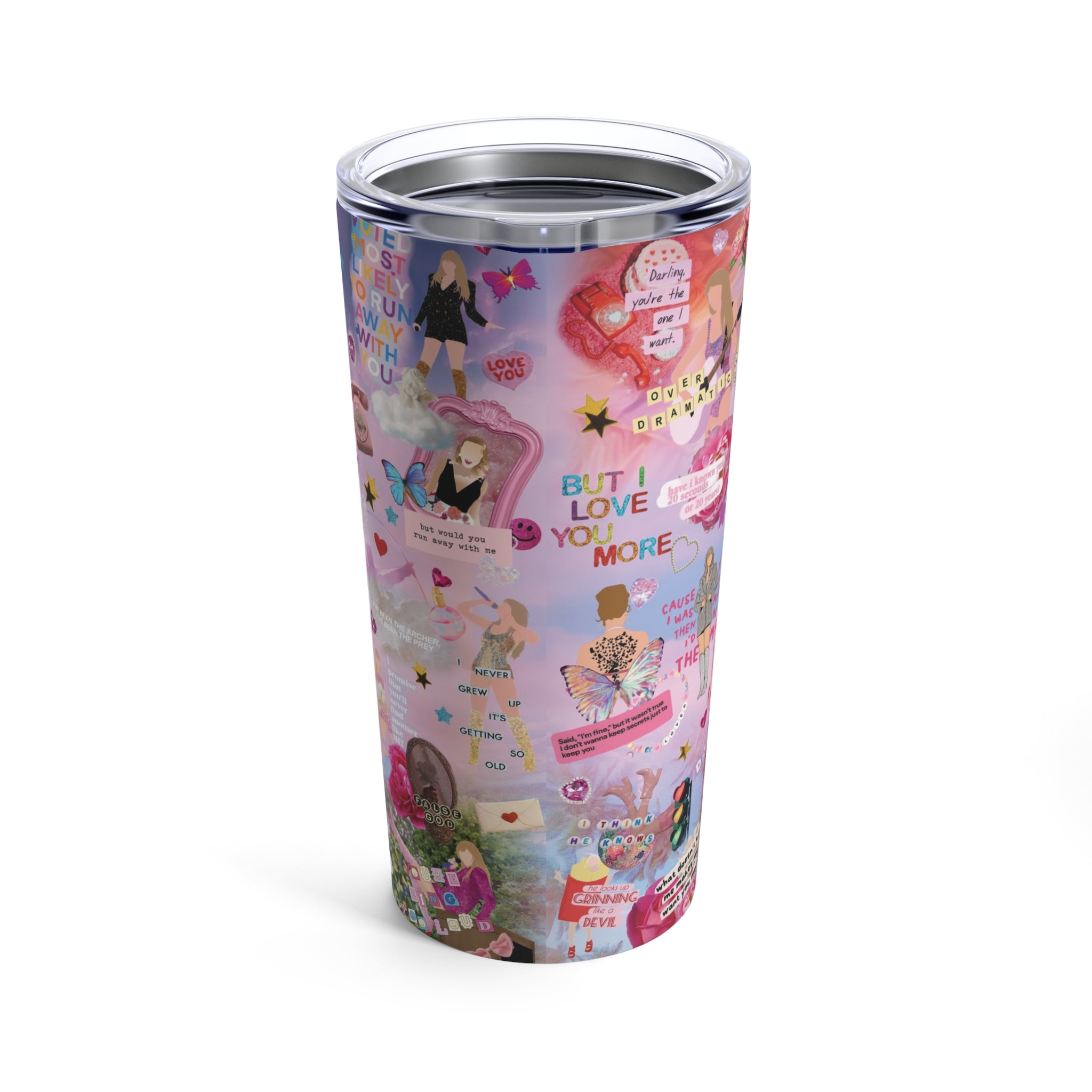Lover Taylor Eras Style Tumbler 20 Oz | Lover Inspired Gift.