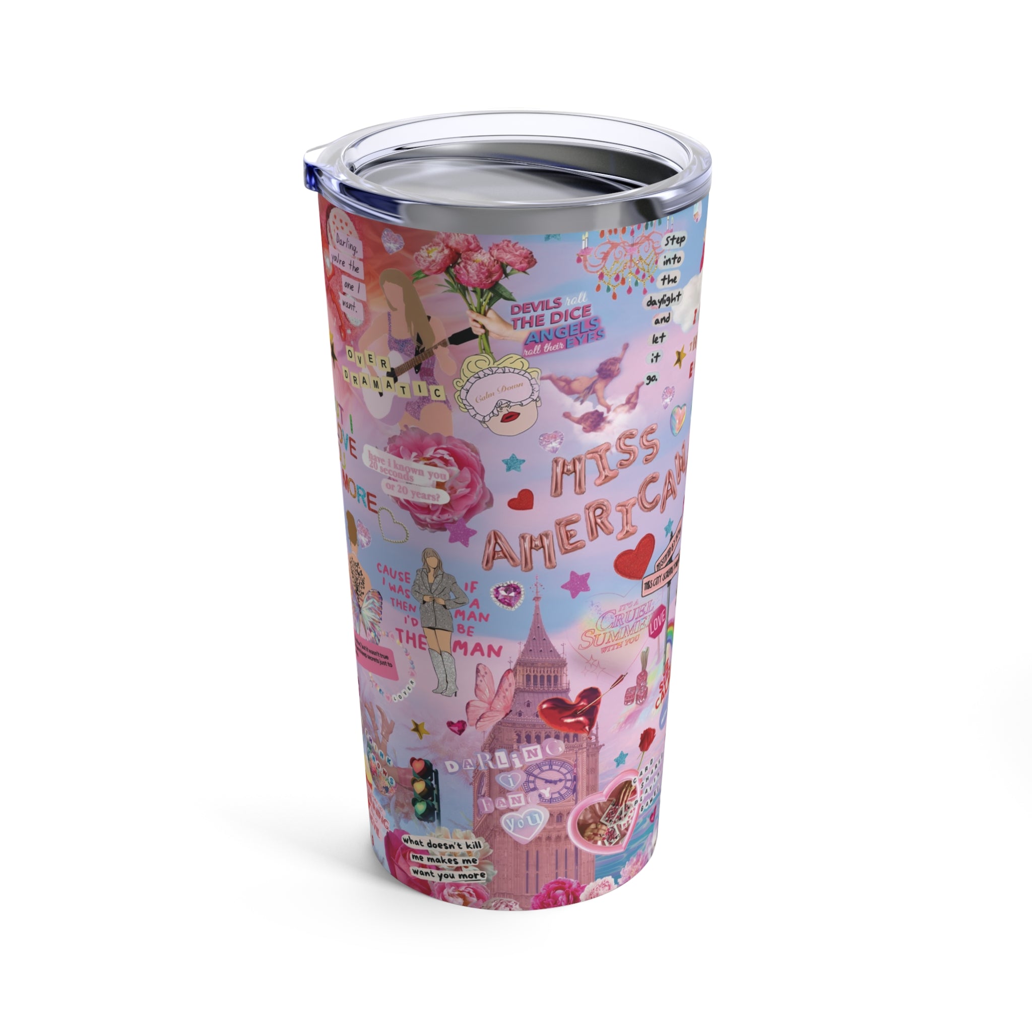 Lover Taylor Eras Style Tumbler 20 Oz | Lover Inspired Gift.