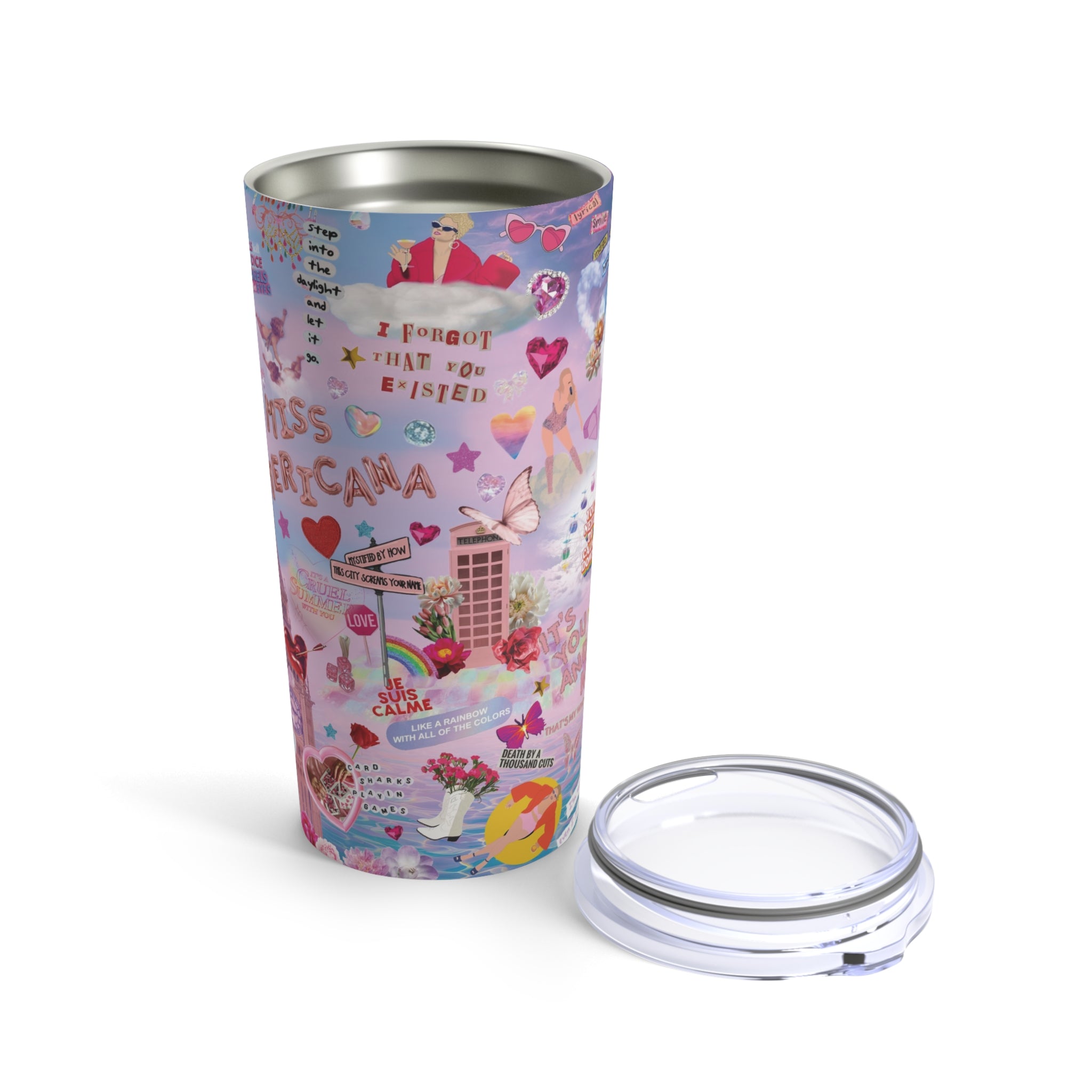 Lover Taylor Eras Style Tumbler 20 Oz | Lover Inspired Gift.
