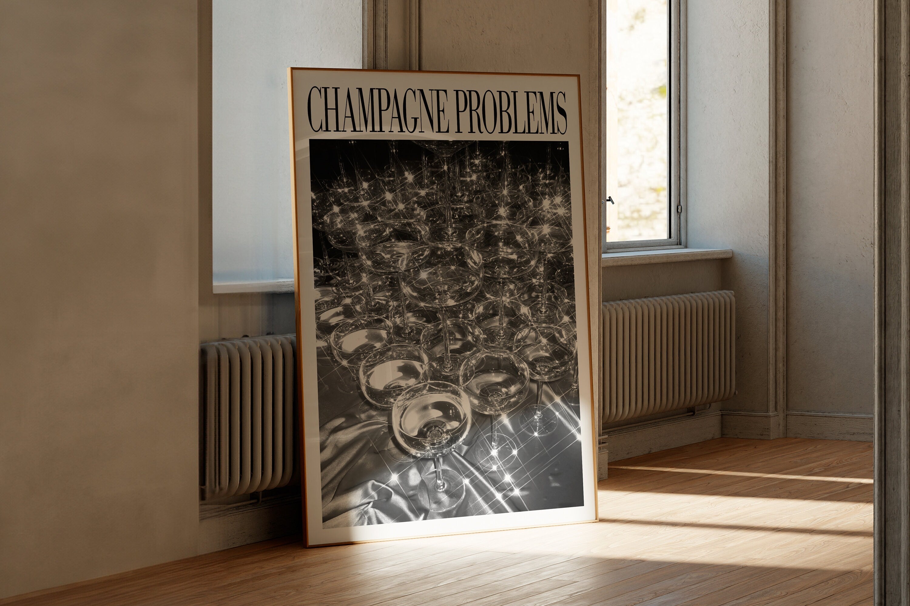 Champagne Problems Glasses Evermore Taylor Swift–inspired poster — detail view 5
