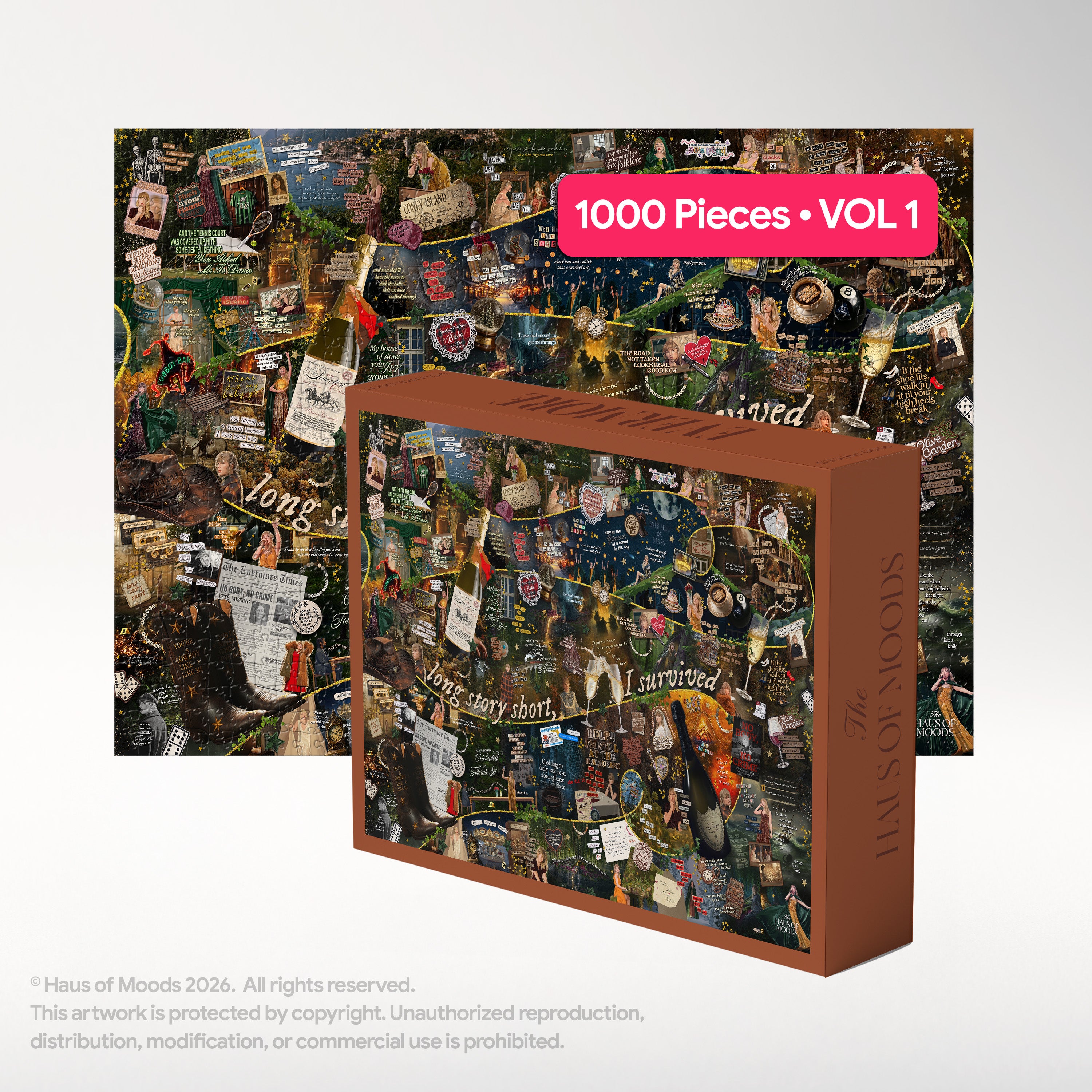 Evermore Era Lyrics & Easter Eggs Puzzle ©