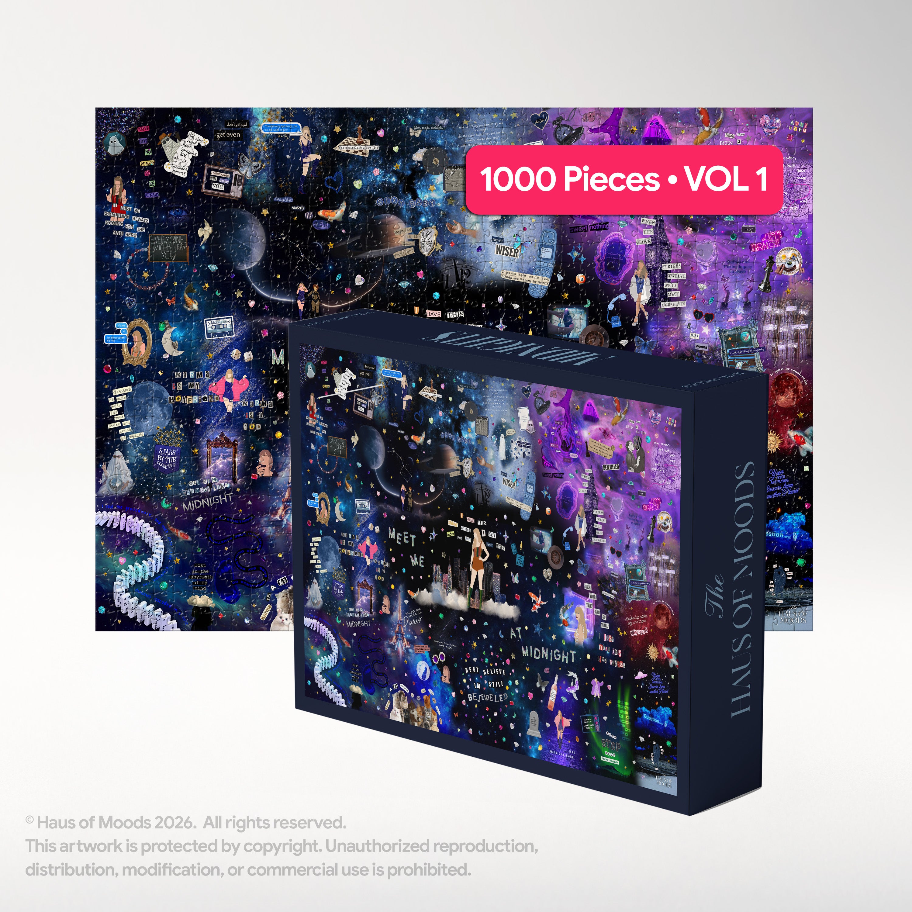 Midnights Lyrics & Easter Eggs Puzzle © - Haus Of Moods