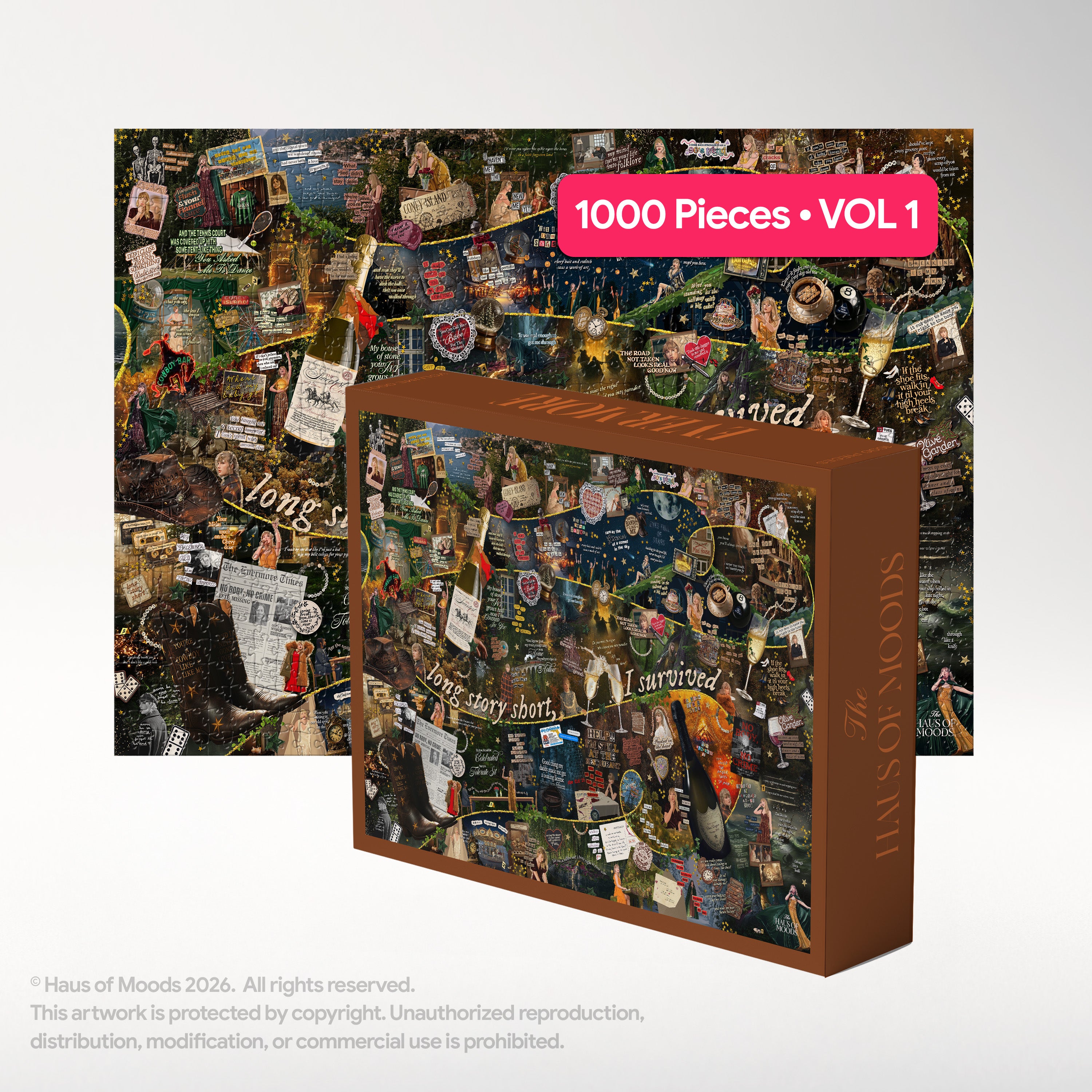Evermore Era Lyrics & Easter Eggs Puzzle ©