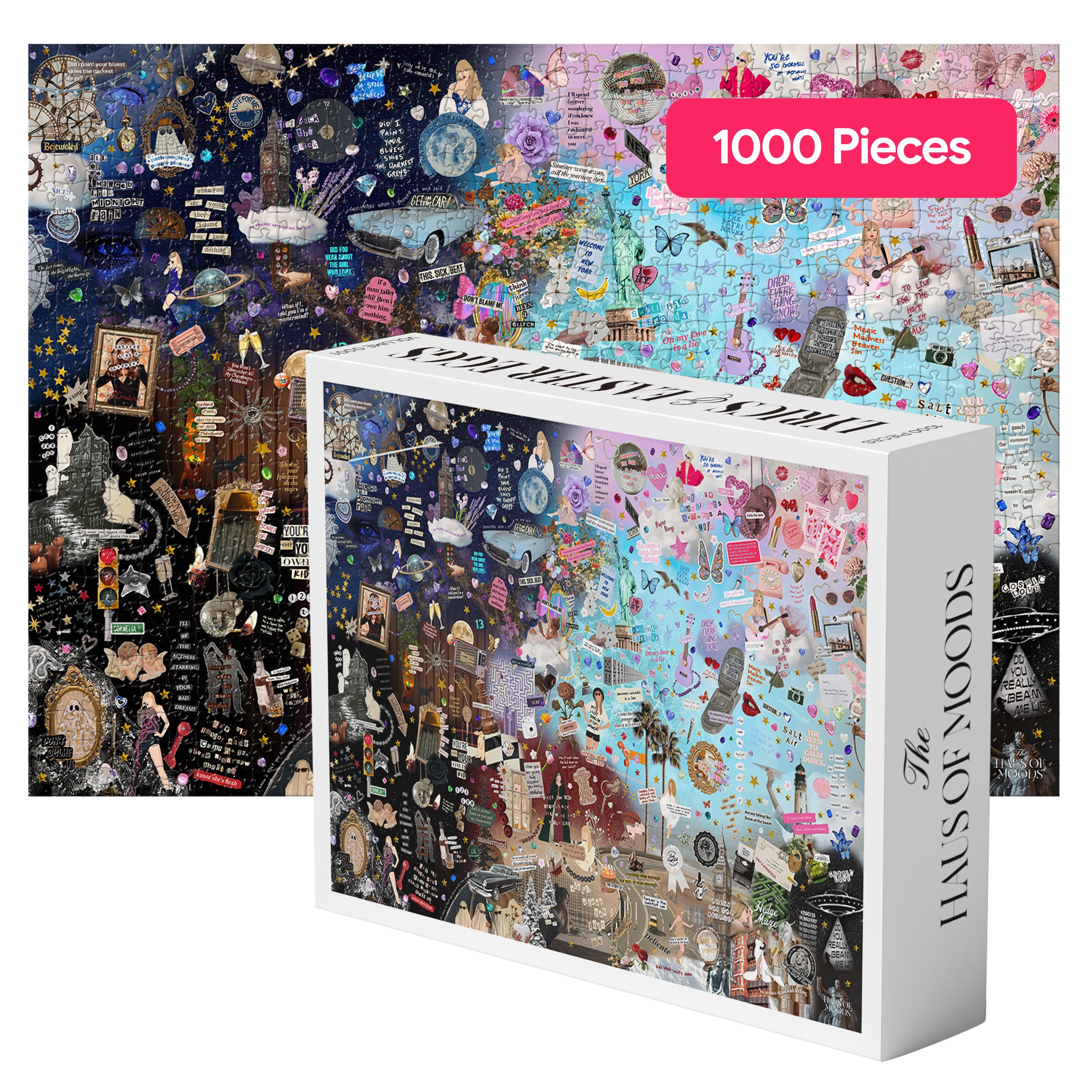 Haus of Moods Era's Tour Puzzle for Swifties | 500 & 1000 Piece Jigsaw Puzzle