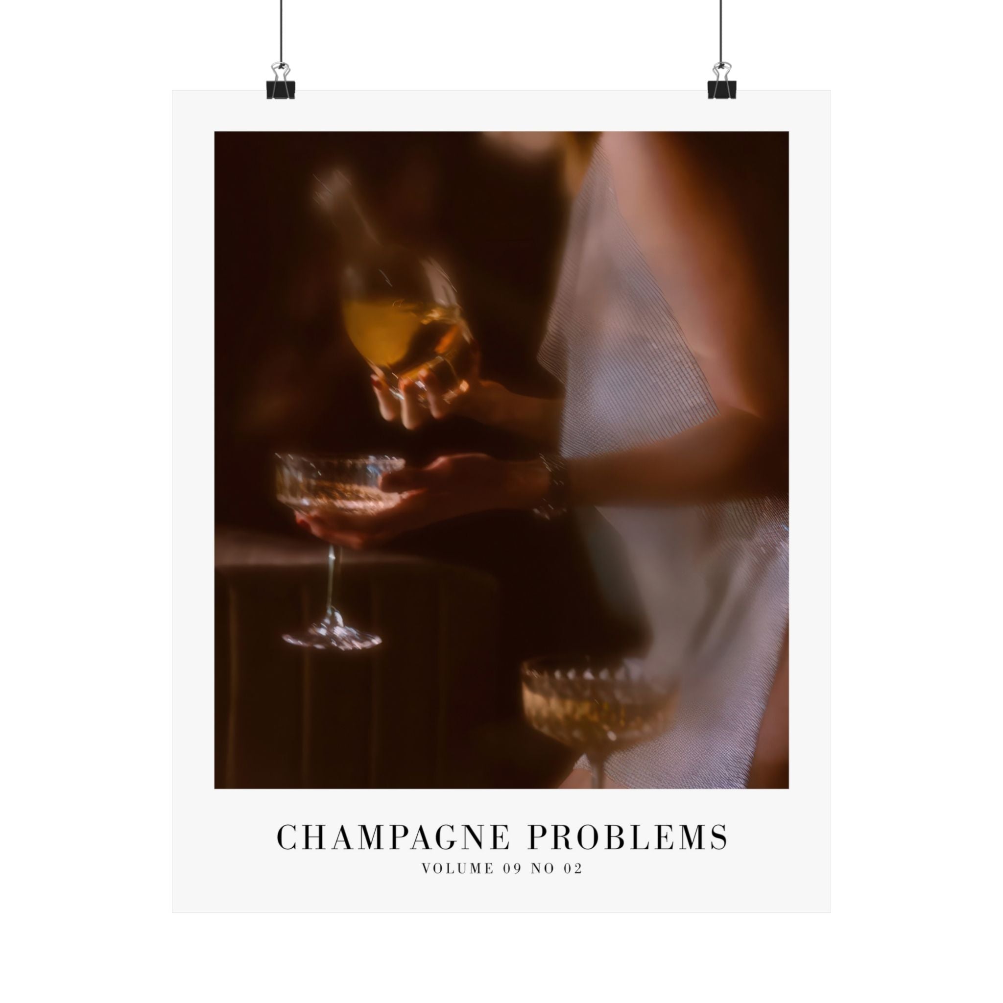 Champagne Problems Golden Hour Evermore Taylor Swift–inspired poster — detail view 4