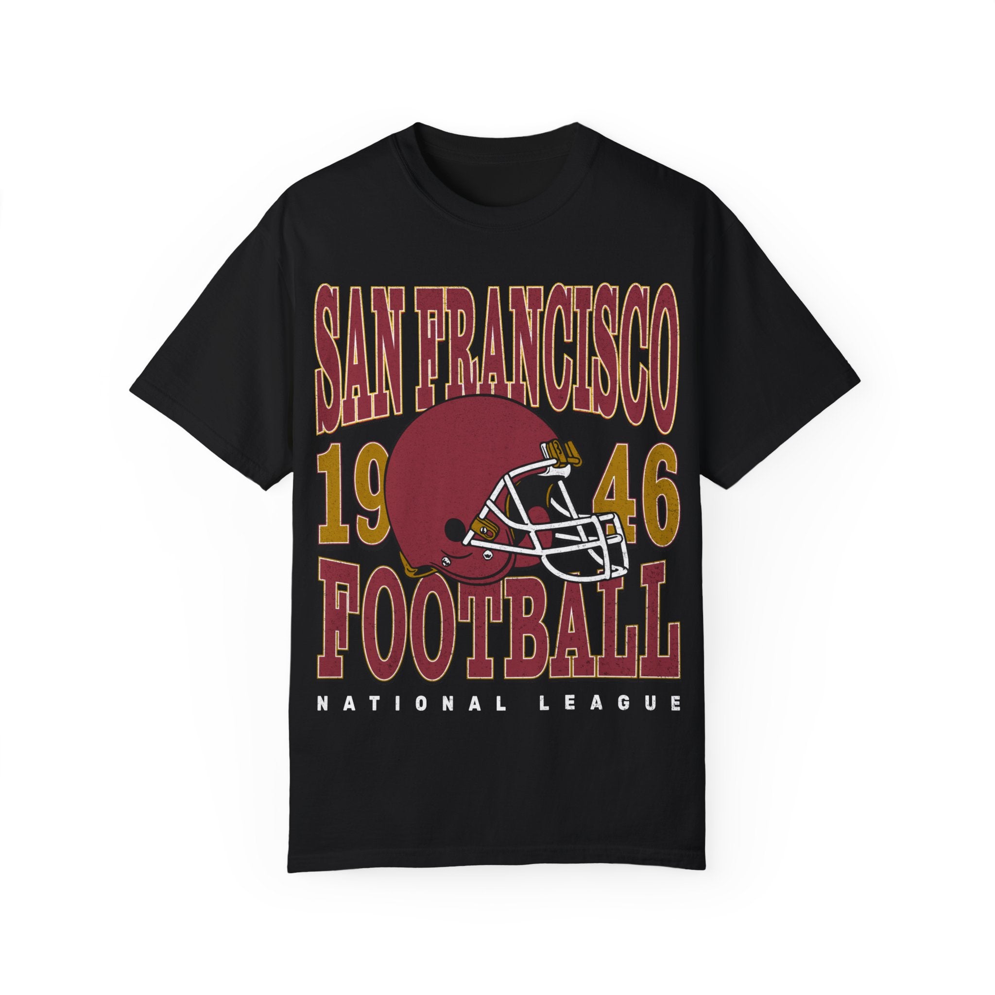 San Francisco Football Vintage Style Comfort Colors Shirt | San Francisco Football TShirt | San Francisco Football Gift - Haus Of Moods