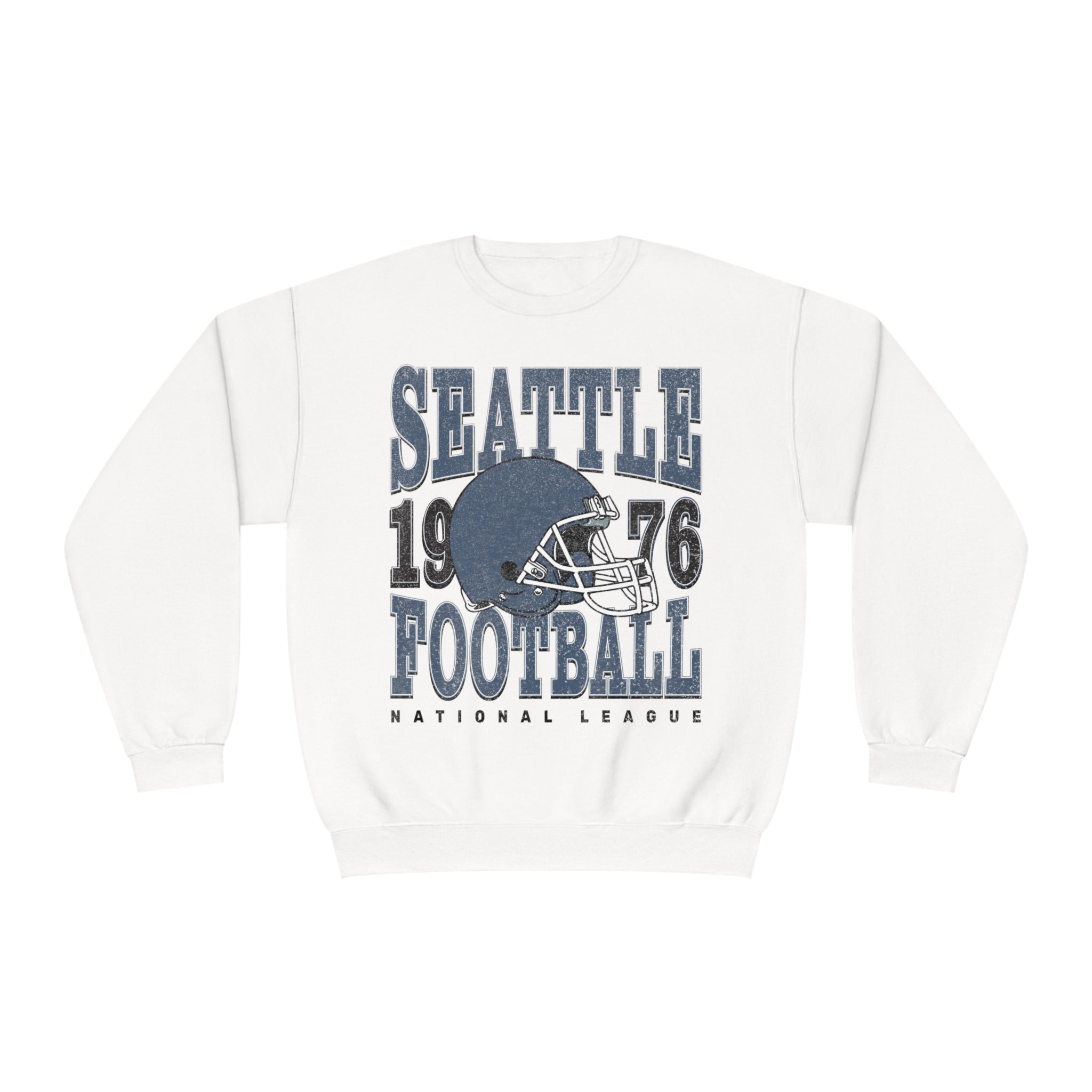 Seattle Football Sweatshirt | Vintage Style Seattle Football Crewneck | Football Sweatshirt | Seattle Sweatshirt - Haus Of Moods