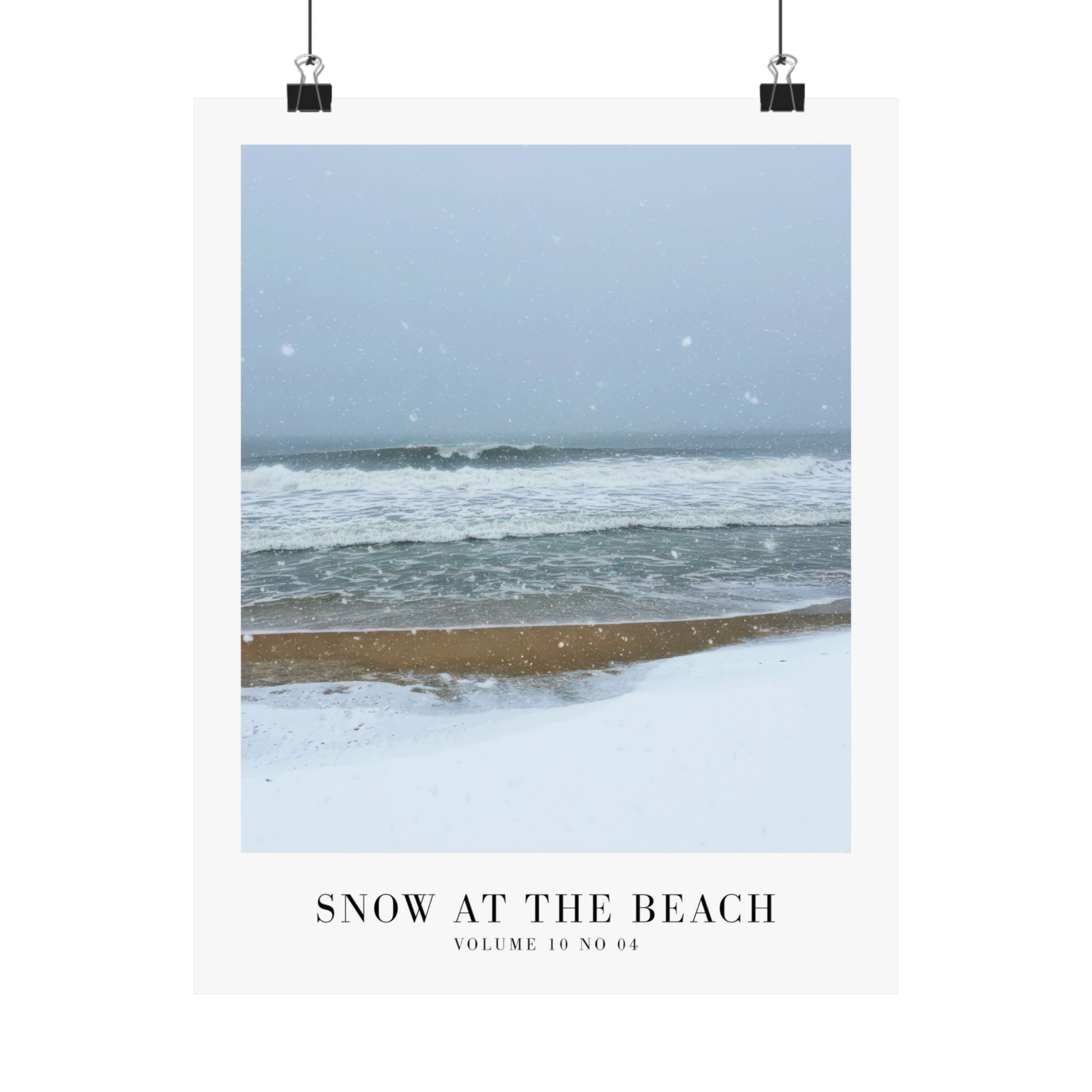 Snow On The Beach Midnights Taylor Swift–inspired poster featuring beach