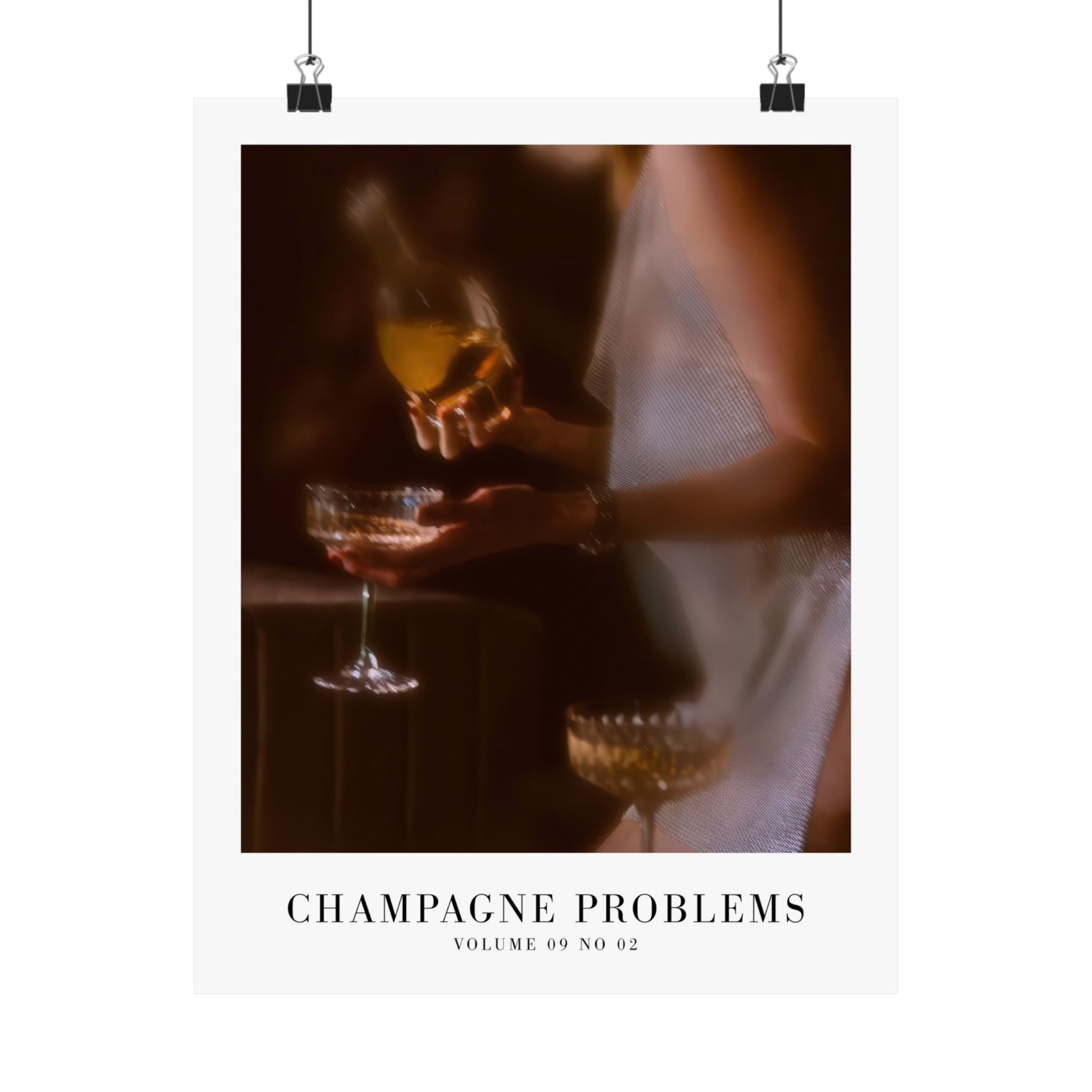 Champagne Problems Golden Hour Evermore Taylor Swift–inspired poster — detail view 2