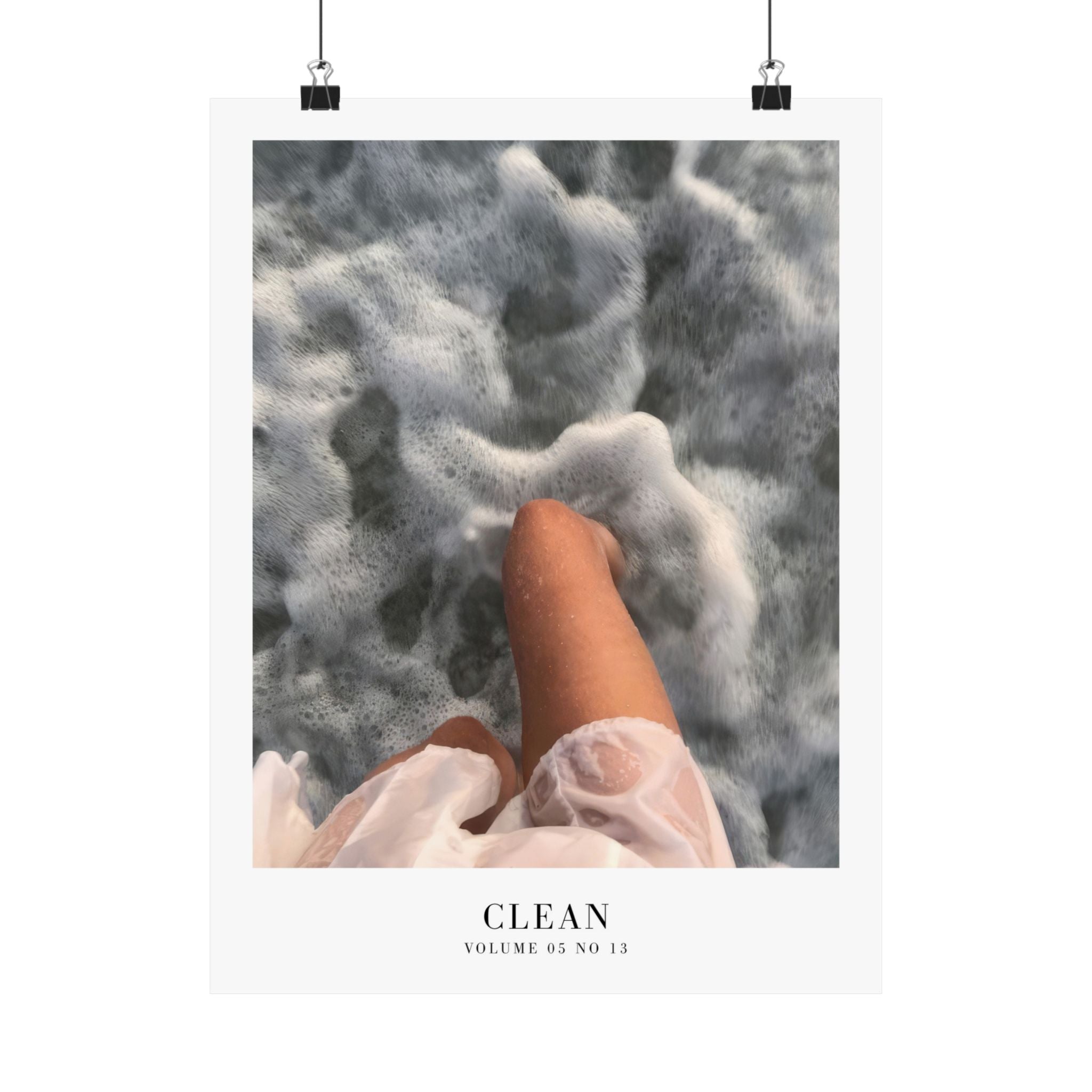 Clean Taylor Swift beach poster in dreamy coastal Swiftie apartment