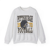 Pittsburgh Football Sweatshirt | Vintage Style Pittsburgh Football Crewneck | Football Sweatshirt | Pittsburgh Sweatshirt - Haus Of Moods