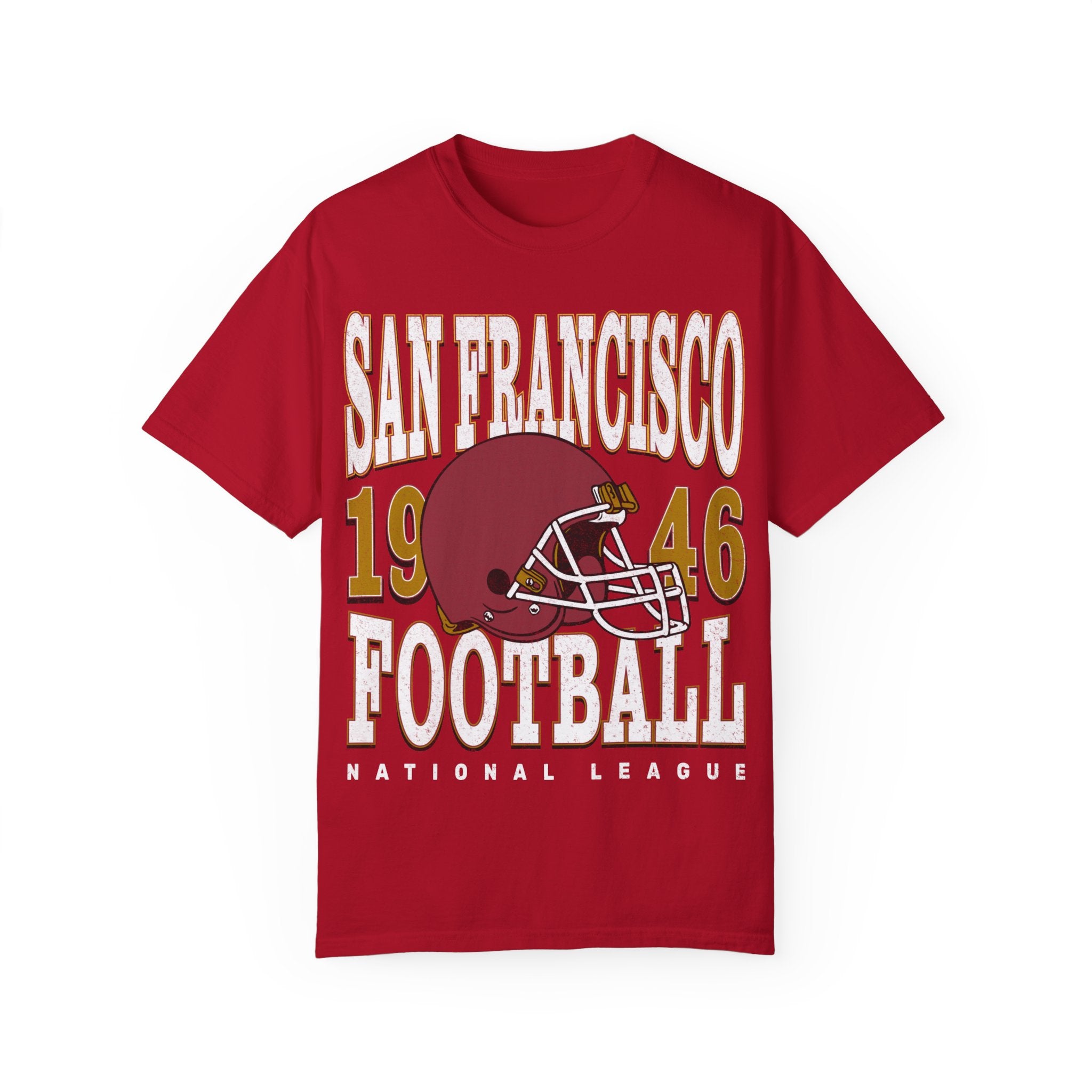 San Francisco Football Vintage Style Comfort Colors Shirt | San Francisco Football TShirt | San Francisco Football Gift - Haus Of Moods