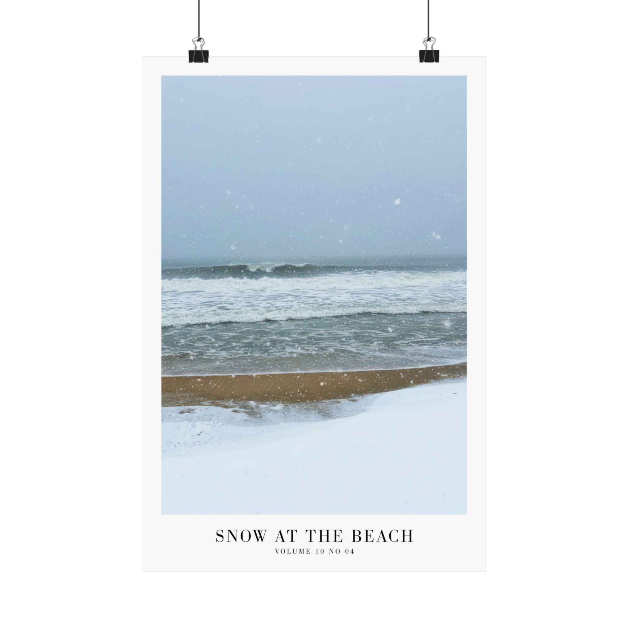 Snow On The Beach Midnights Taylor Swift–inspired poster featuring beach