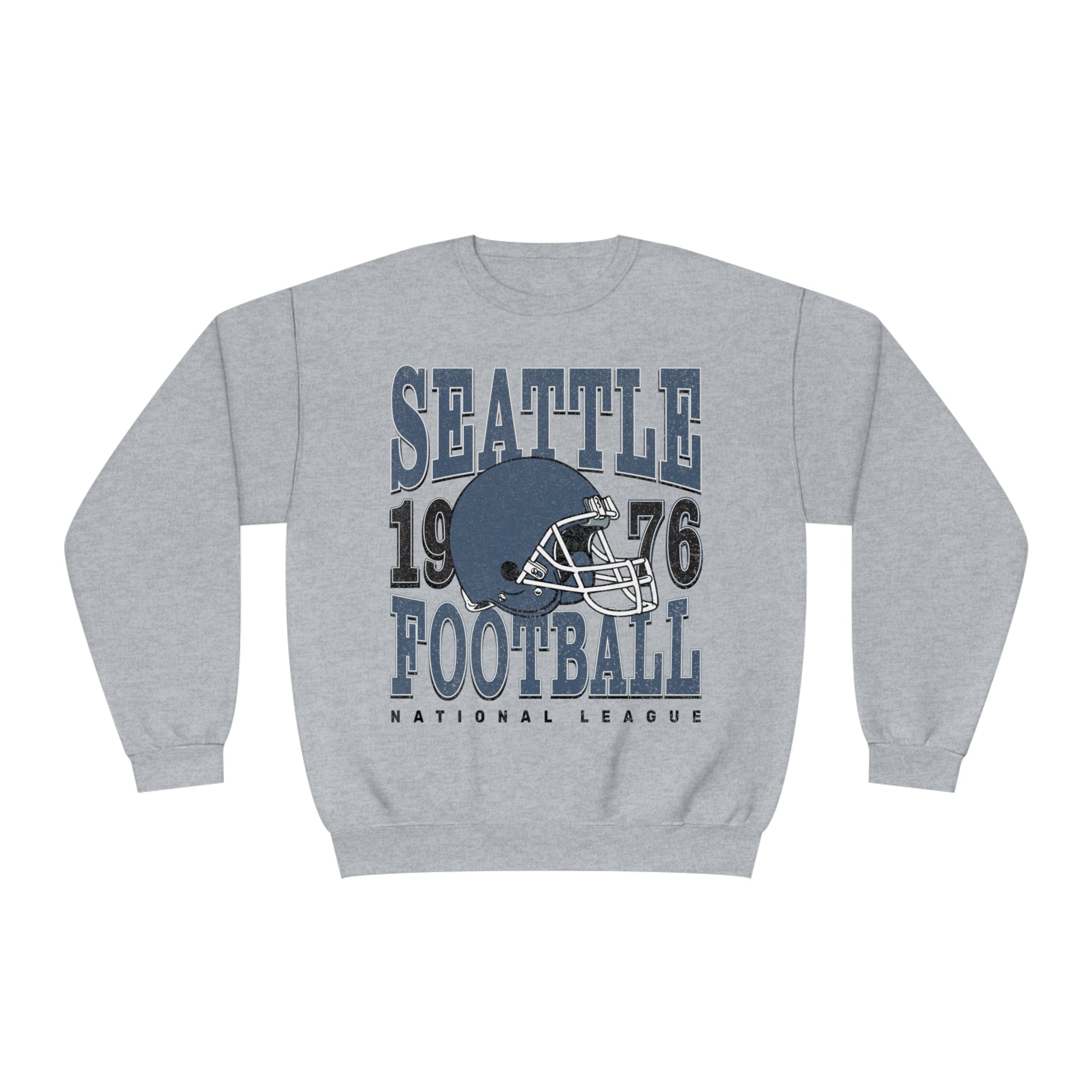 Seattle Football Sweatshirt | Vintage Style Seattle Football Crewneck | Football Sweatshirt | Seattle Sweatshirt - Haus Of Moods