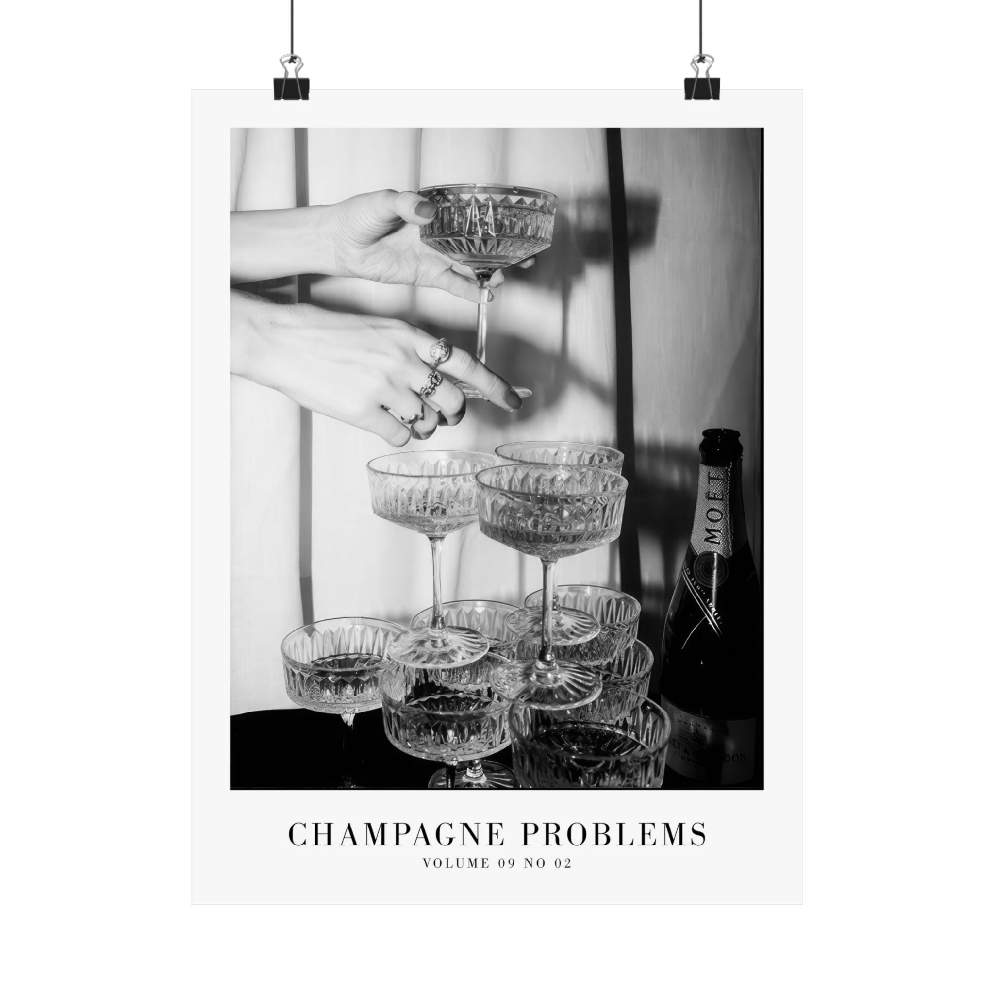 Champagne Problems Tower Evermore Taylor Swift–inspired poster featuring tower