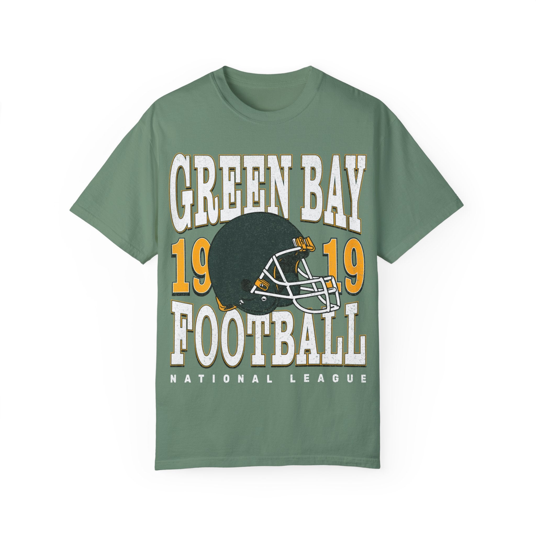 Green Bay Football Vintage Style Comfort Colors Shirt | Green Bay Football TShirt | Green Bay Football Gift - Haus Of Moods