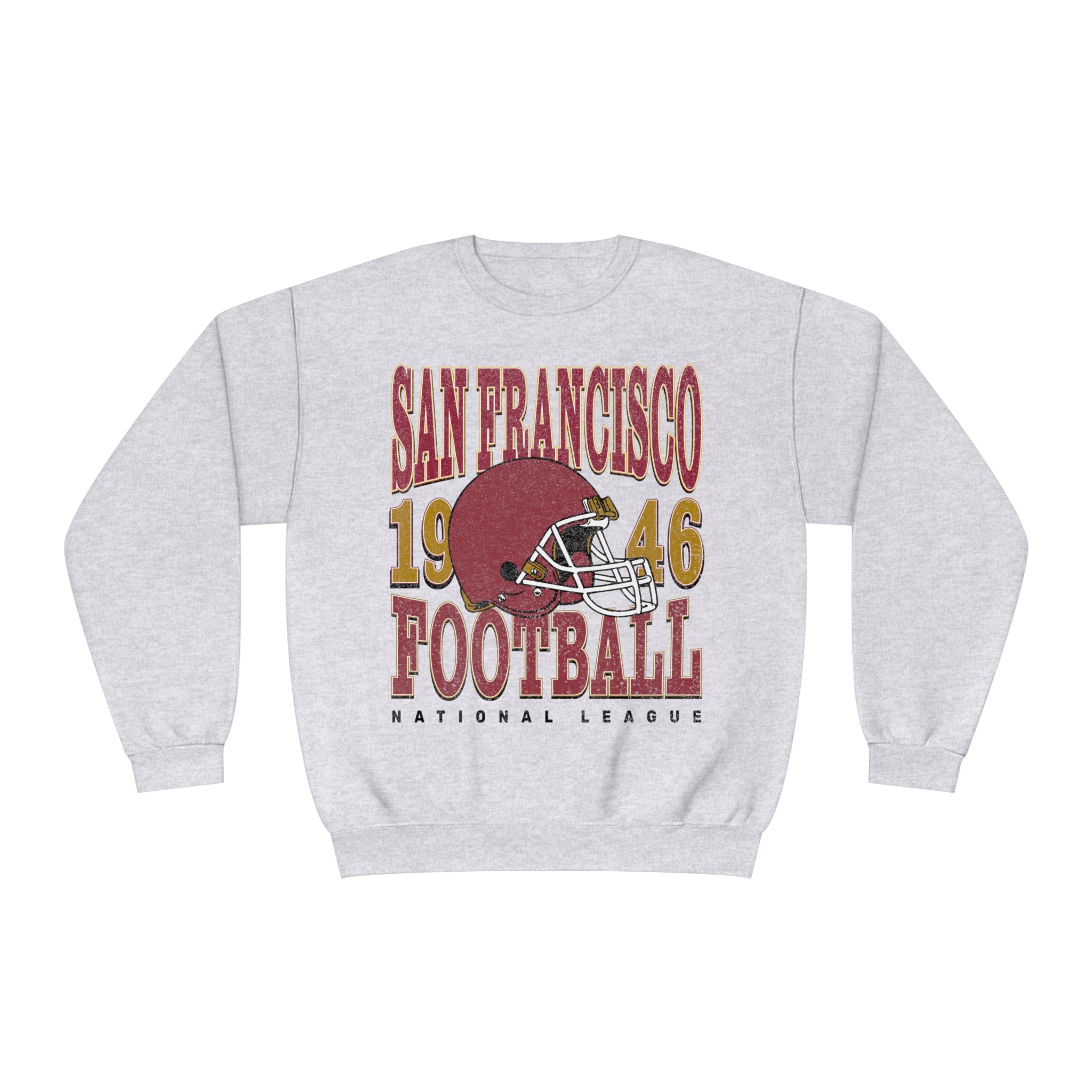 San Francisco Football Sweatshirt | Vintage Style San Francisco Football Crewneck | Football Sweatshirt | San Francisco Sweatshirt - Haus Of Moods