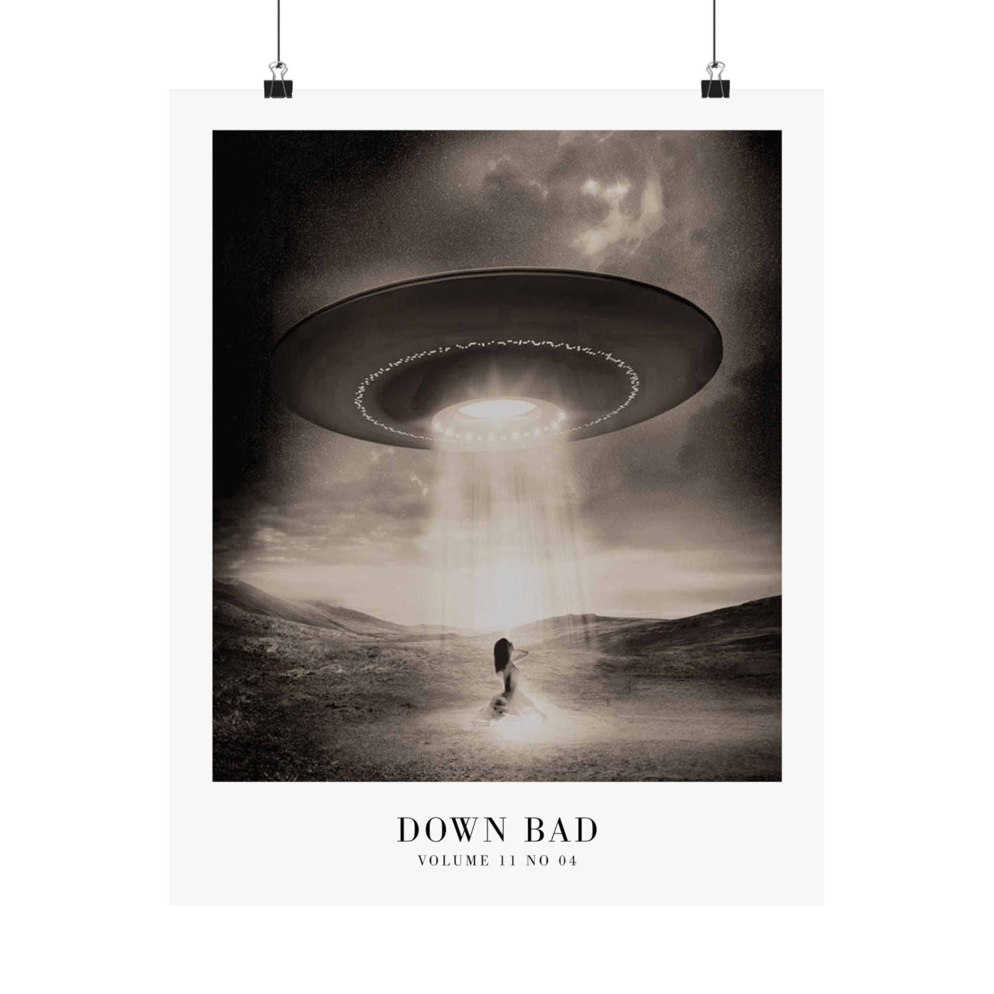 Down Bad Tortured Poets Department Taylor Swift–inspired poster — detail view 4