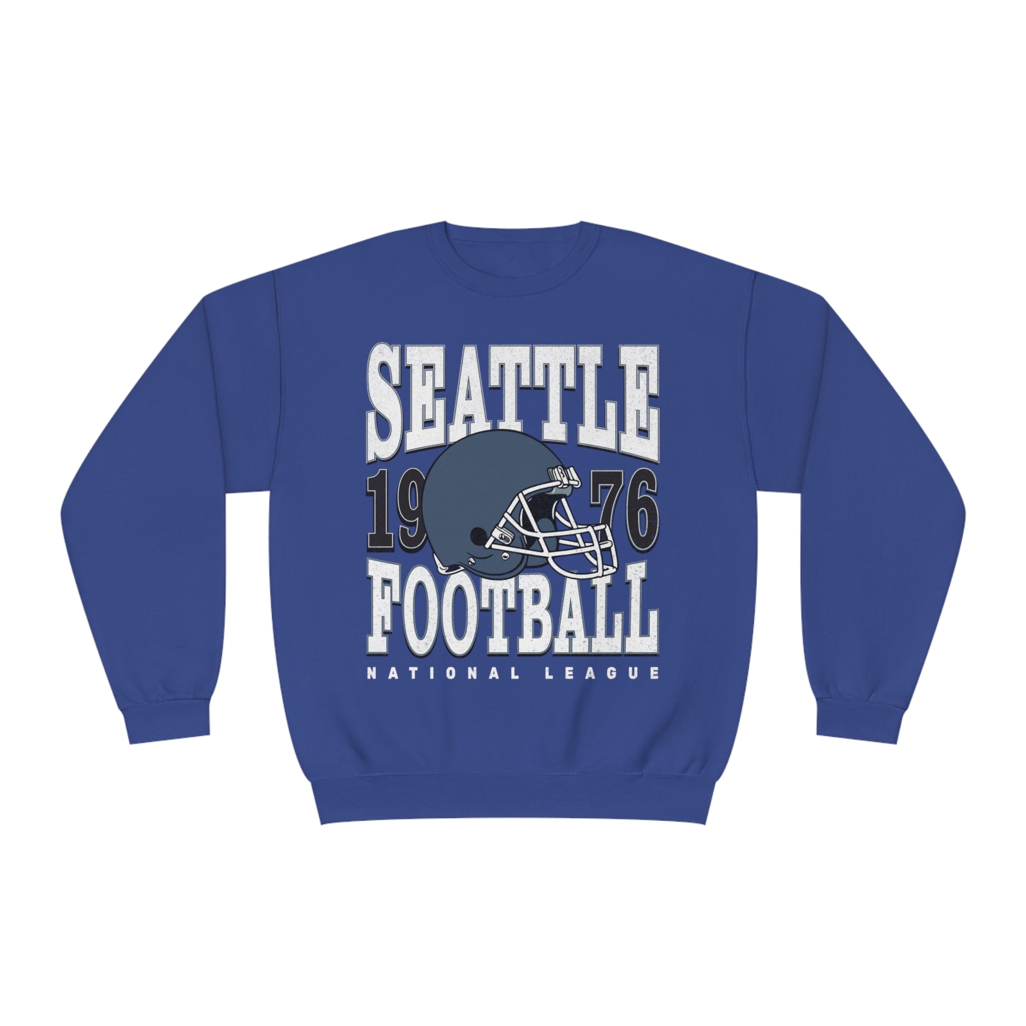 Seattle Football Sweatshirt | Vintage Style Seattle Football Crewneck | Football Sweatshirt | Seattle Sweatshirt - Haus Of Moods