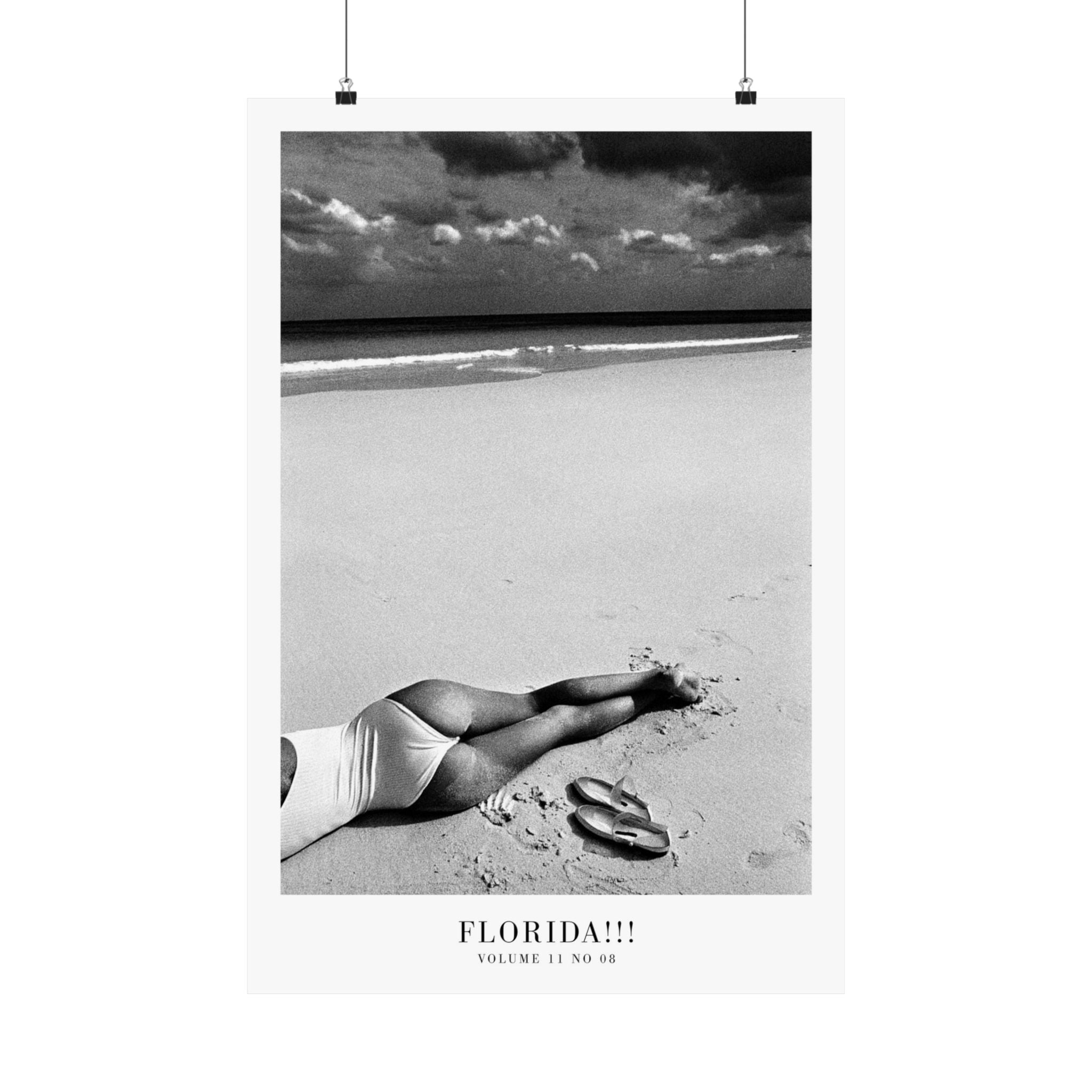 Florida!!! Tortured Poets Department Taylor Swift–inspired poster featuring beach