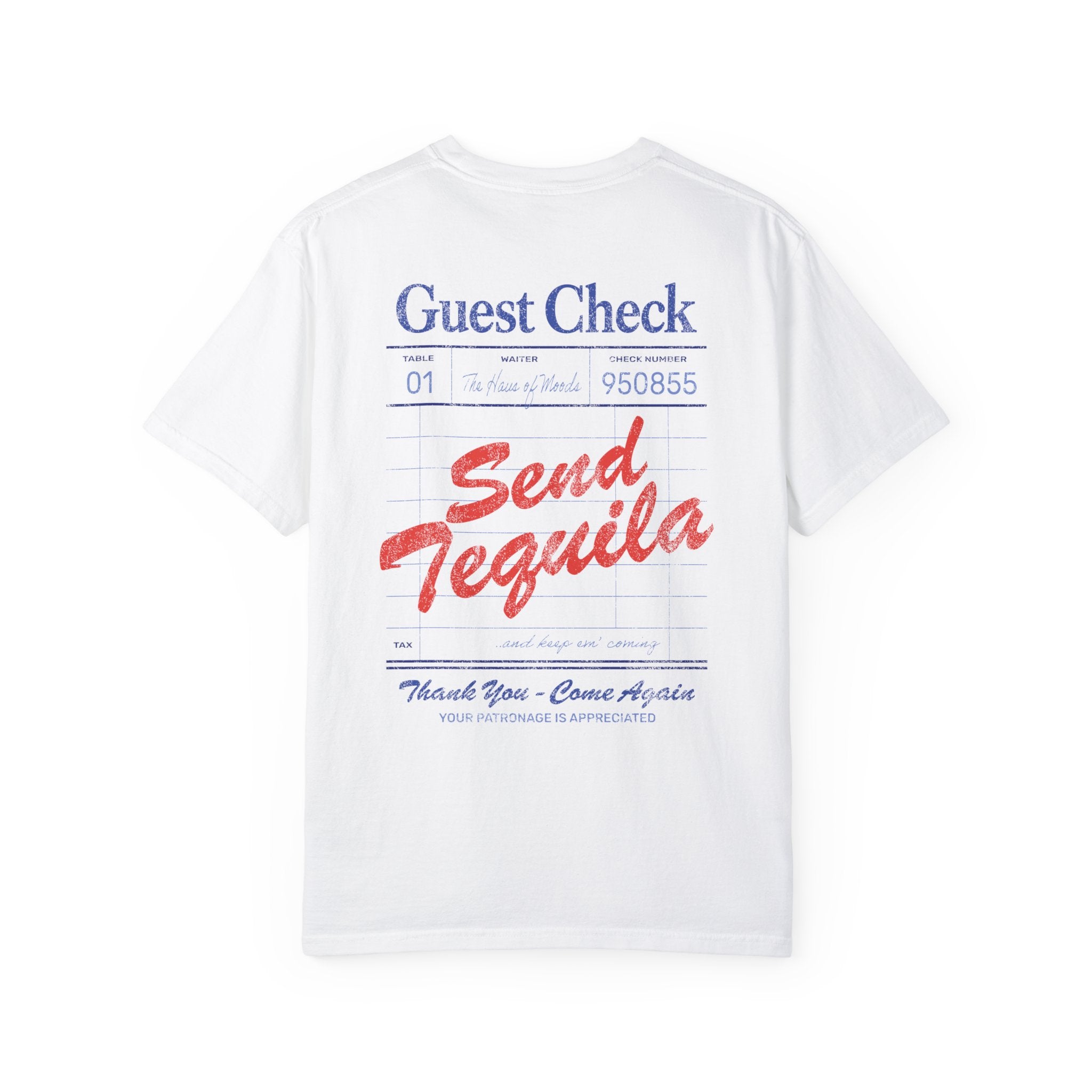 Send Tequila T - Classic Blue & Red [Comfort Colors] - Haus Of Moods