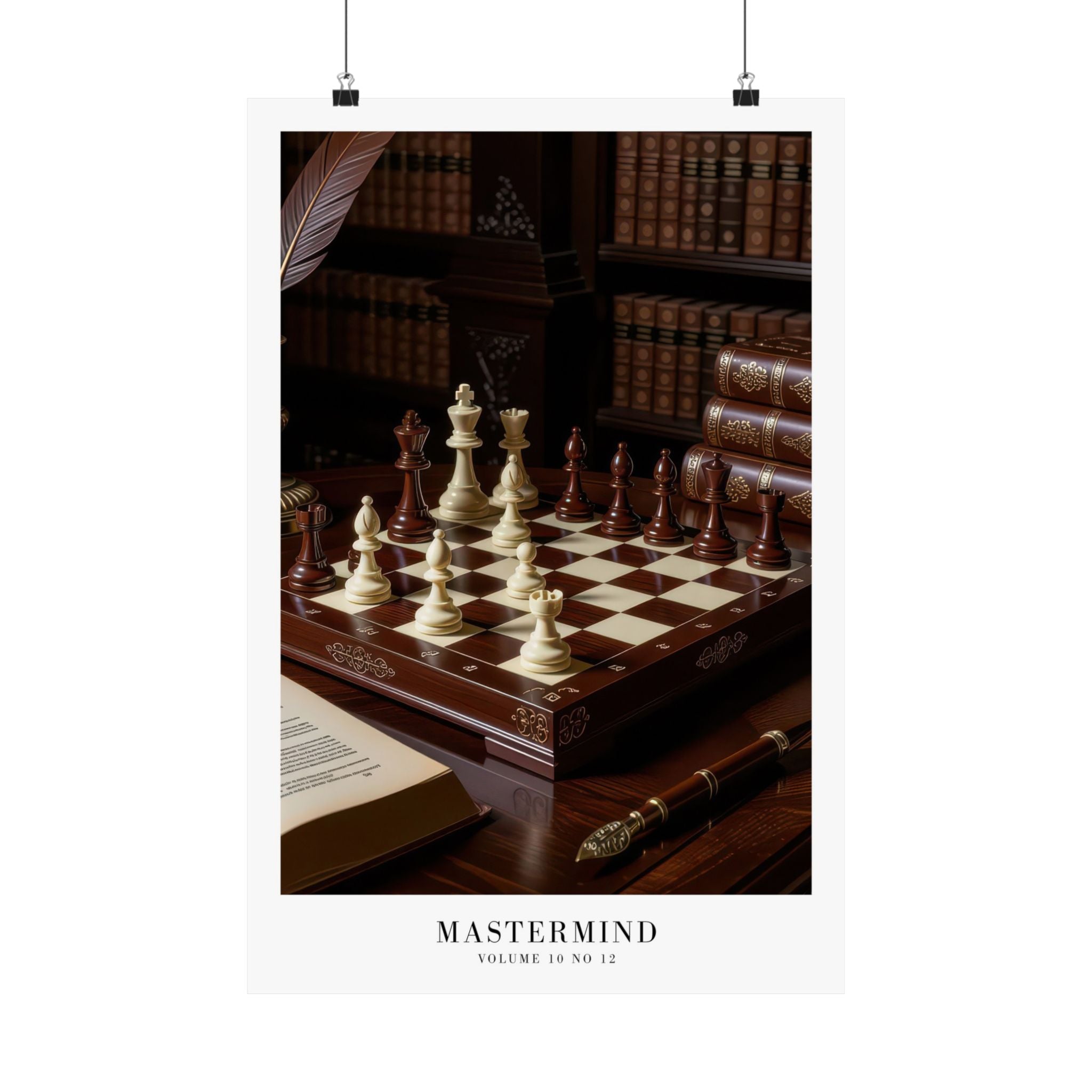 Mastermind Midnights Taylor Swift–inspired poster featuring chess board
