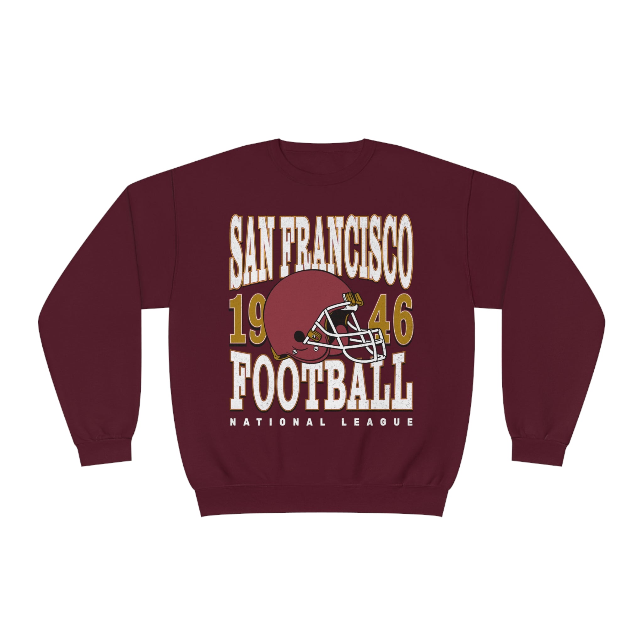 San Francisco Football Sweatshirt | Vintage Style San Francisco Football Crewneck | Football Sweatshirt | San Francisco Sweatshirt - Haus Of Moods