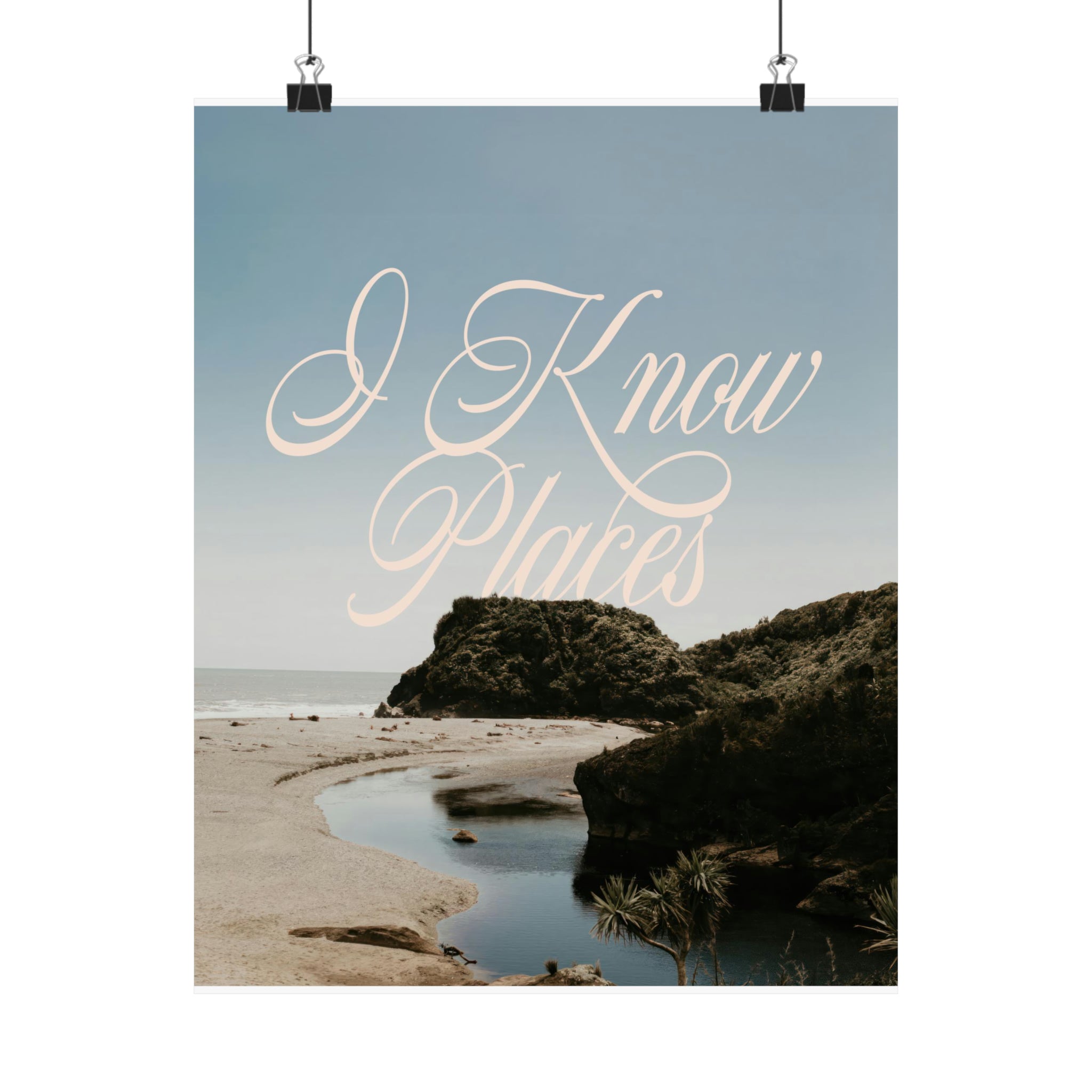 I Know Places 1989 Print