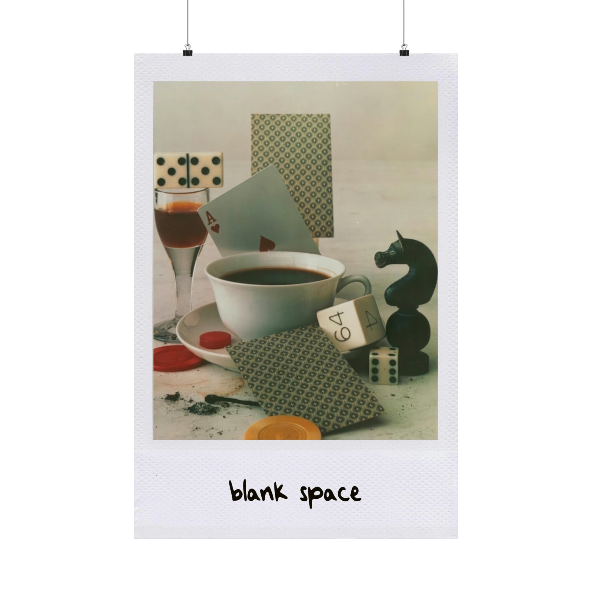 Blank Space Cards Polaroid Print