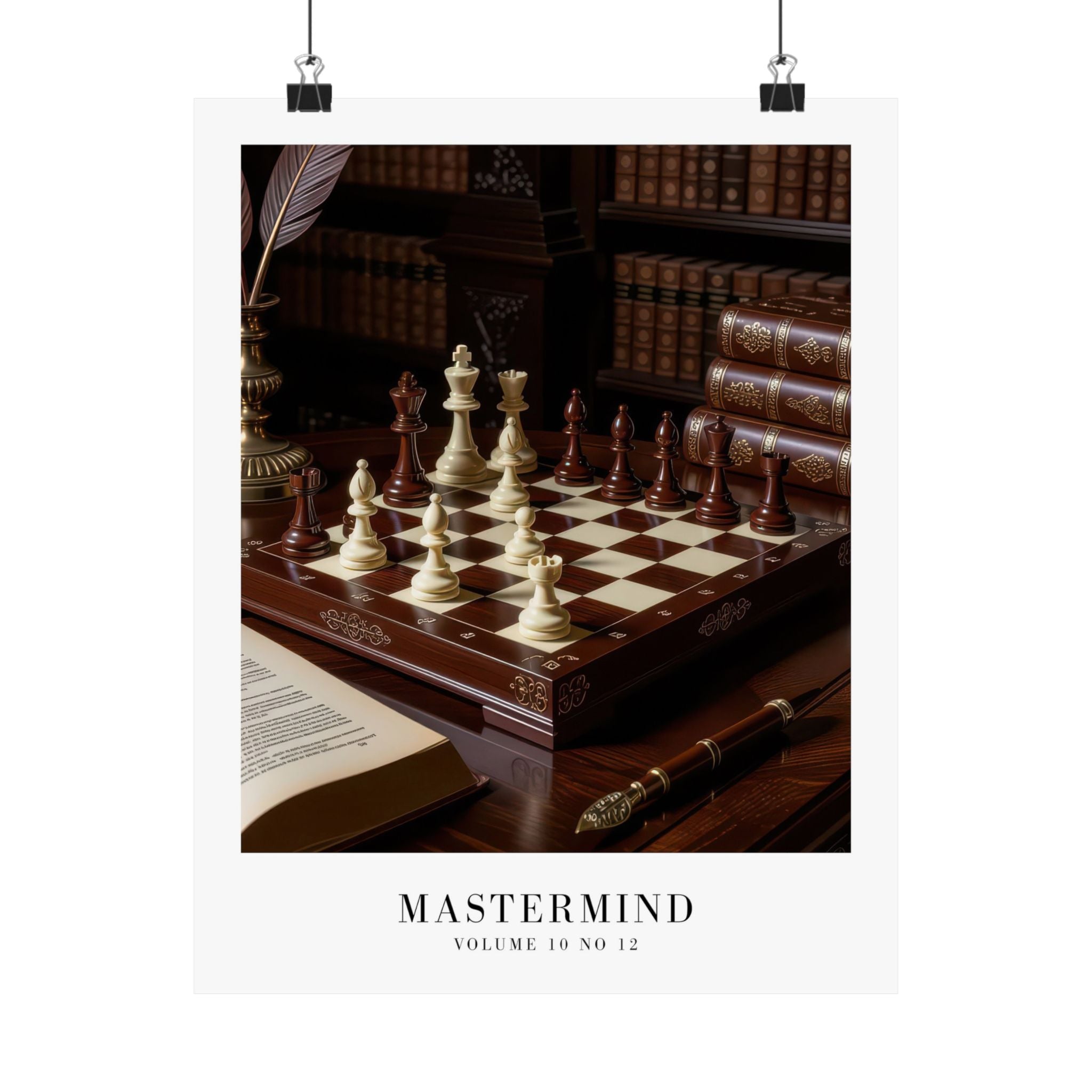 Mastermind Midnights Taylor Swift–inspired poster featuring chess board
