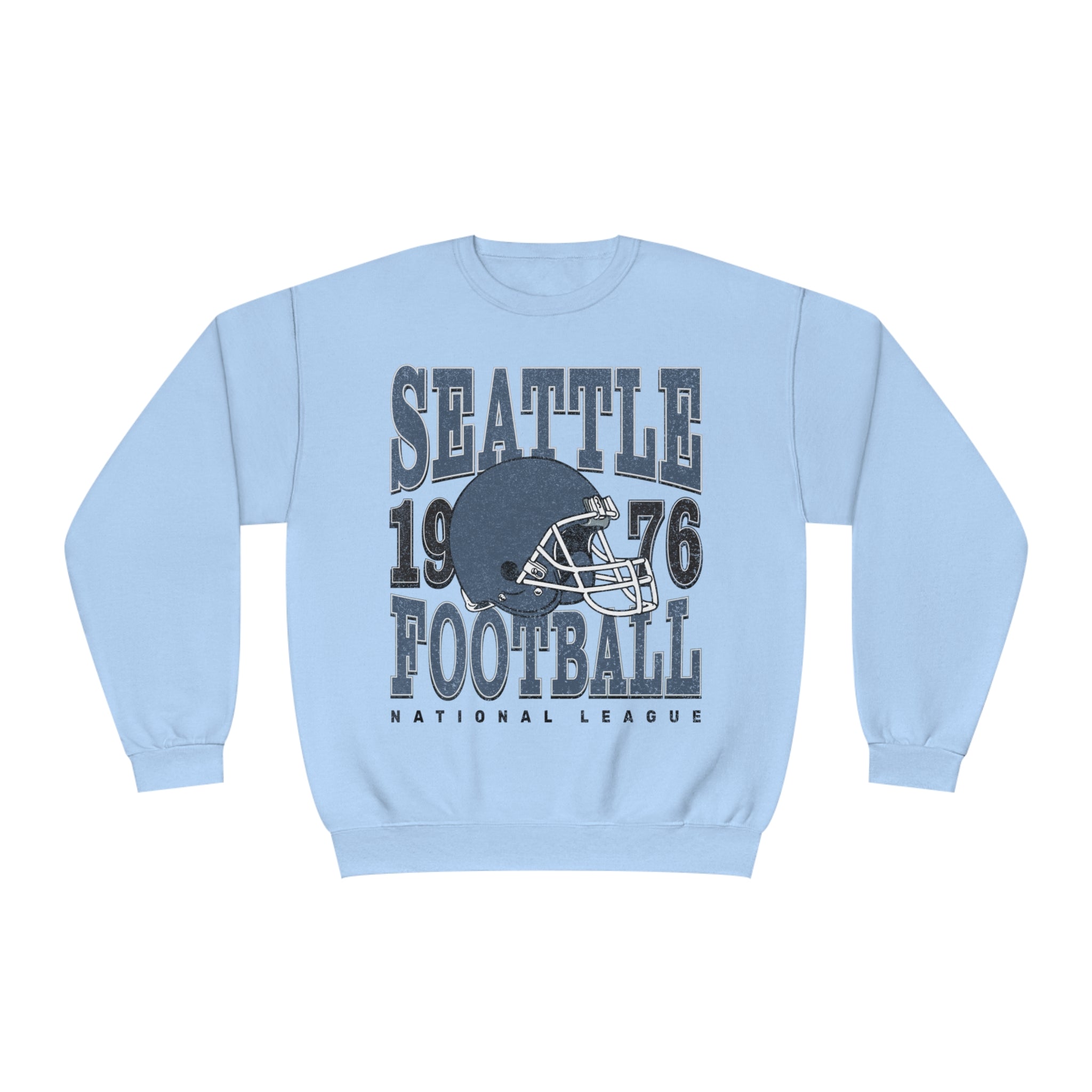 Seattle Football Sweatshirt | Vintage Style Seattle Football Crewneck | Football Sweatshirt | Seattle Sweatshirt - Haus Of Moods