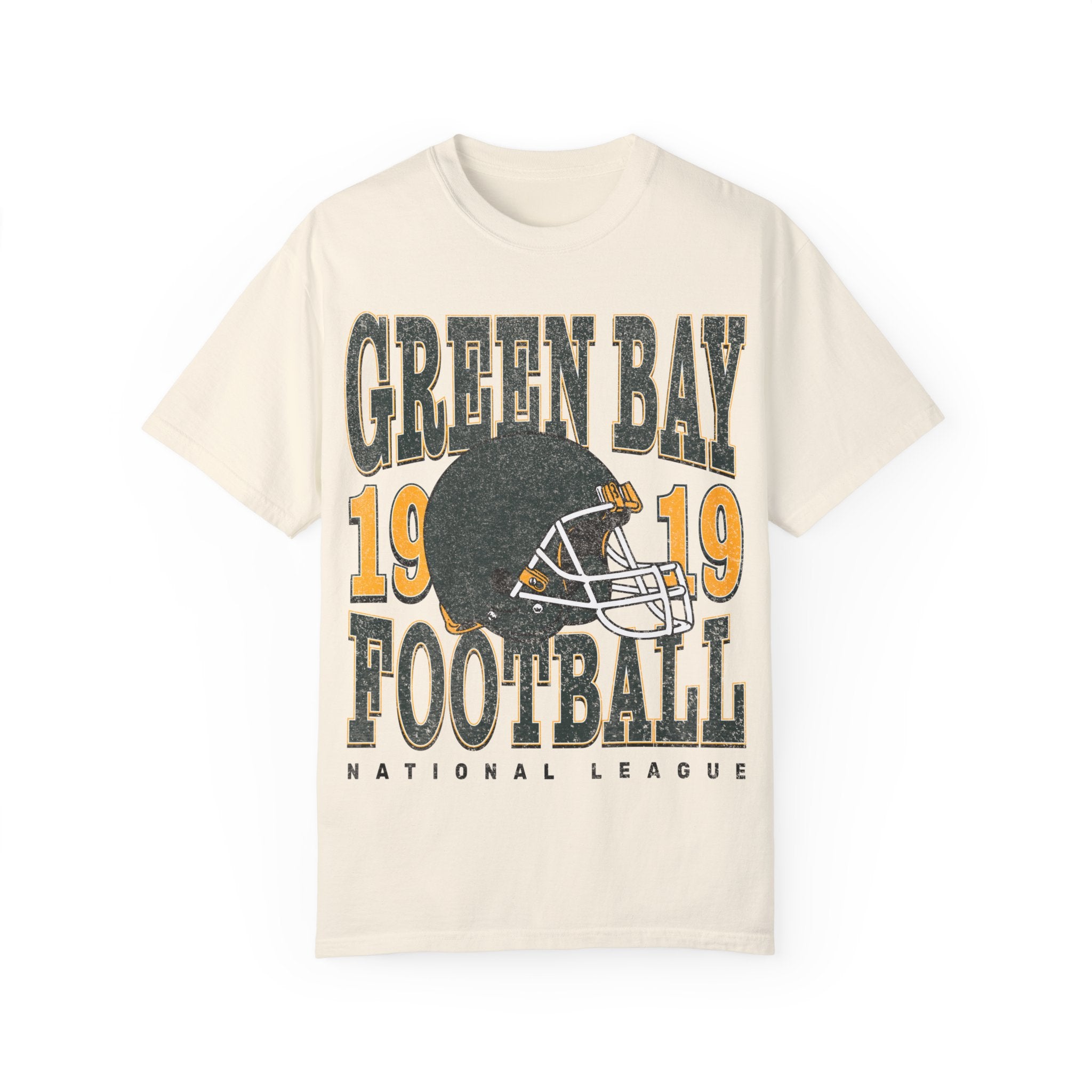 Green Bay Football Vintage Style Comfort Colors Shirt | Green Bay Football TShirt | Green Bay Football Gift - Haus Of Moods