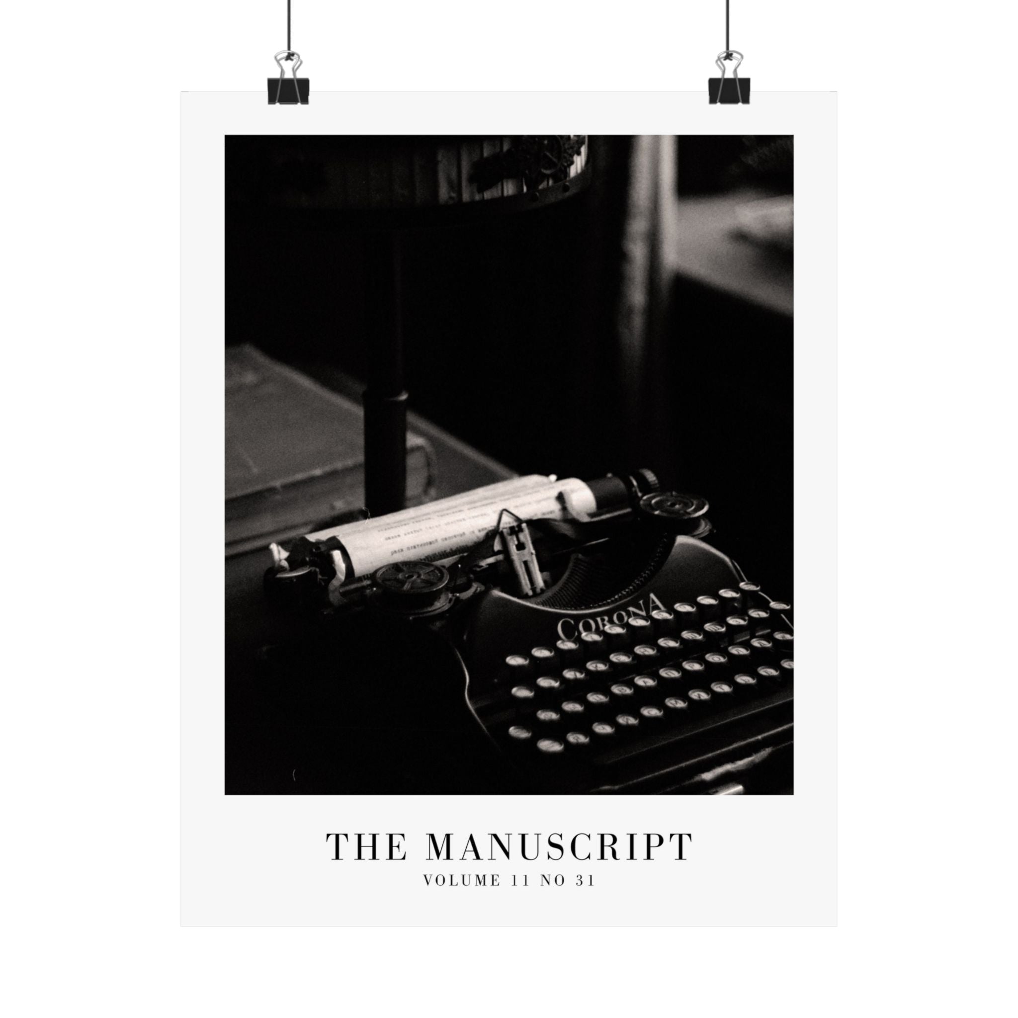 The Manuscript Tortured Poets Department Taylor Swift–inspired poster typewriter